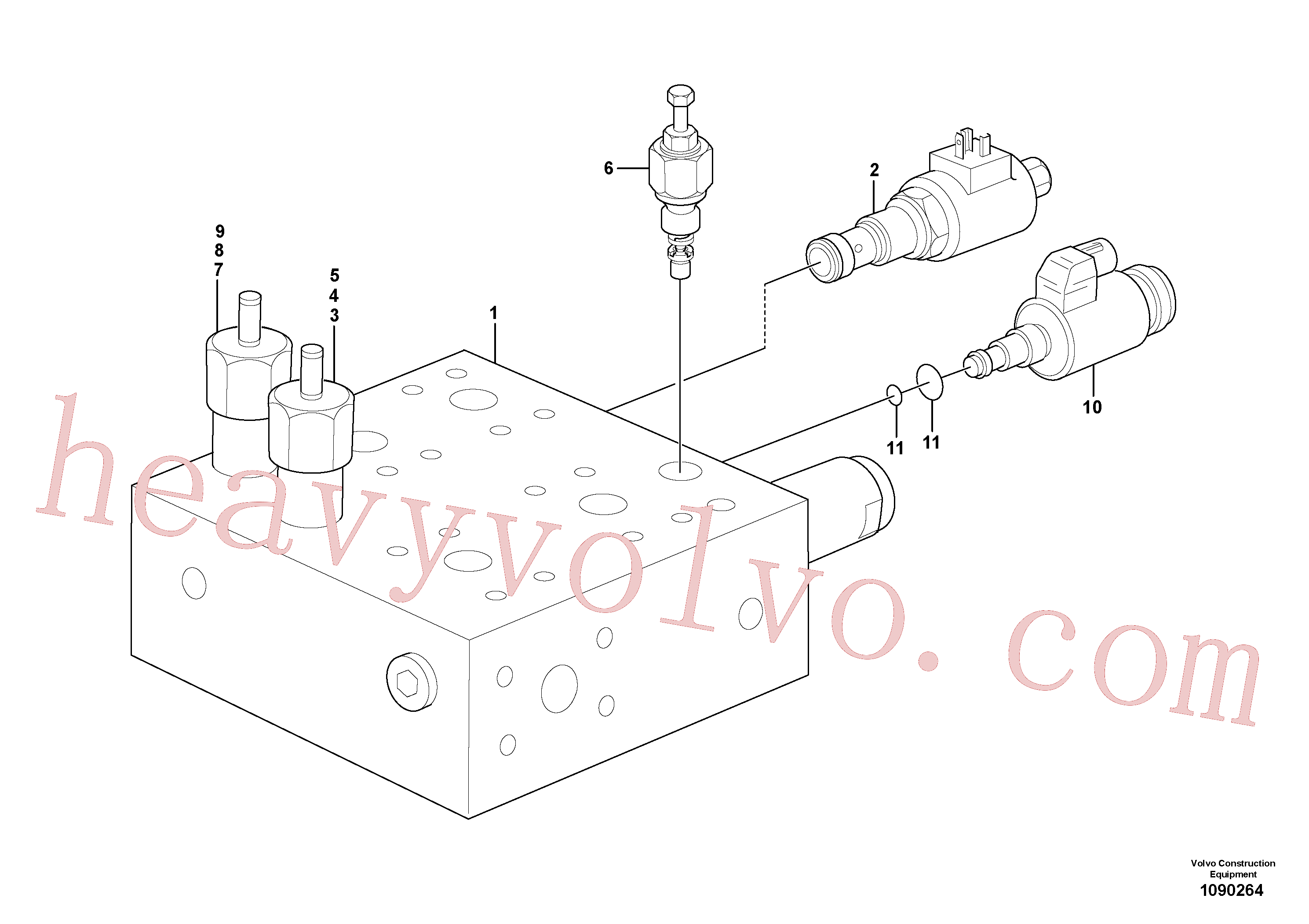 Wholesale VOE11709882 Pressure regulator for Volvo Excavator
