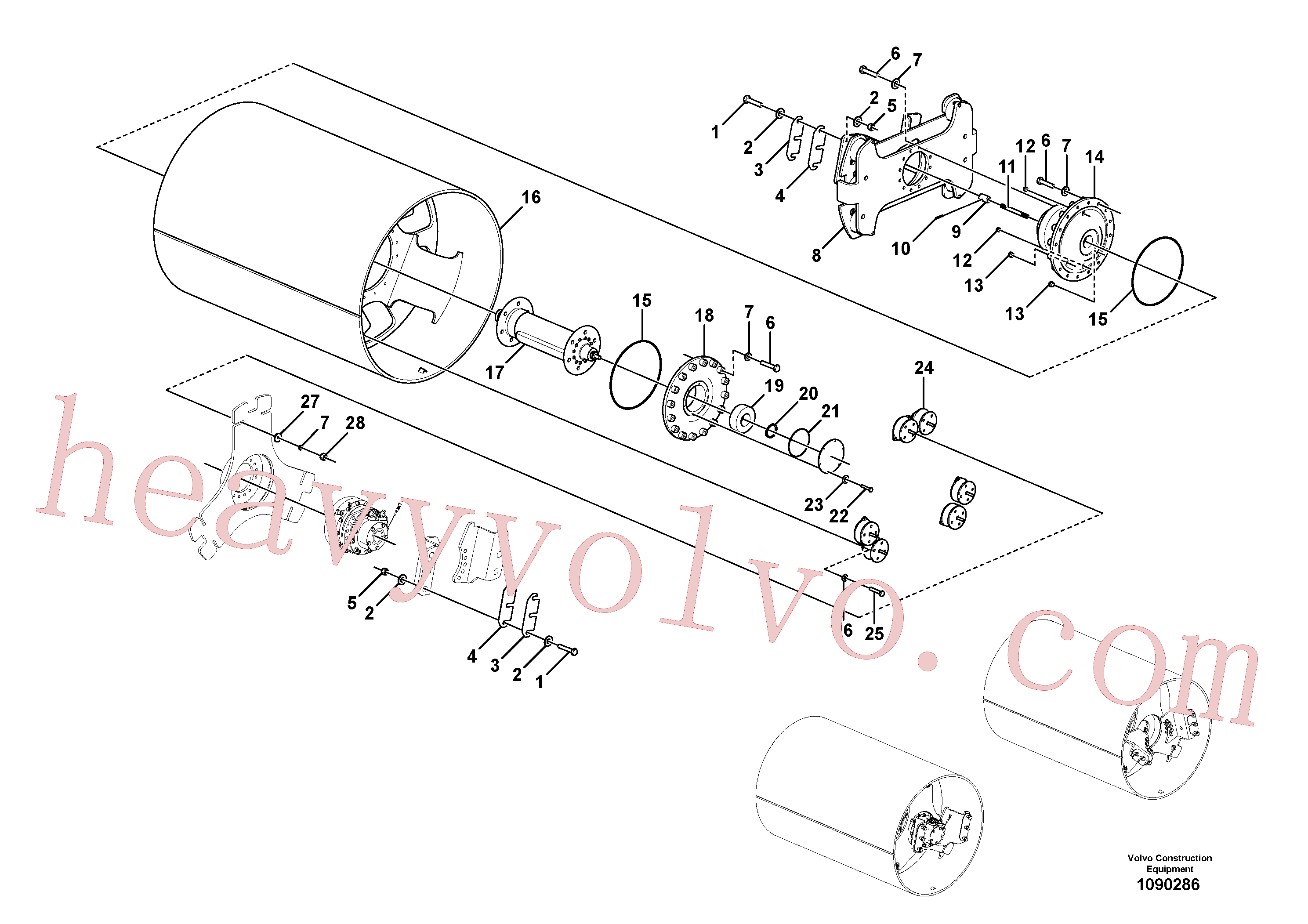China Made RM96719083 Hexagon screw parts for Volvo Excavator