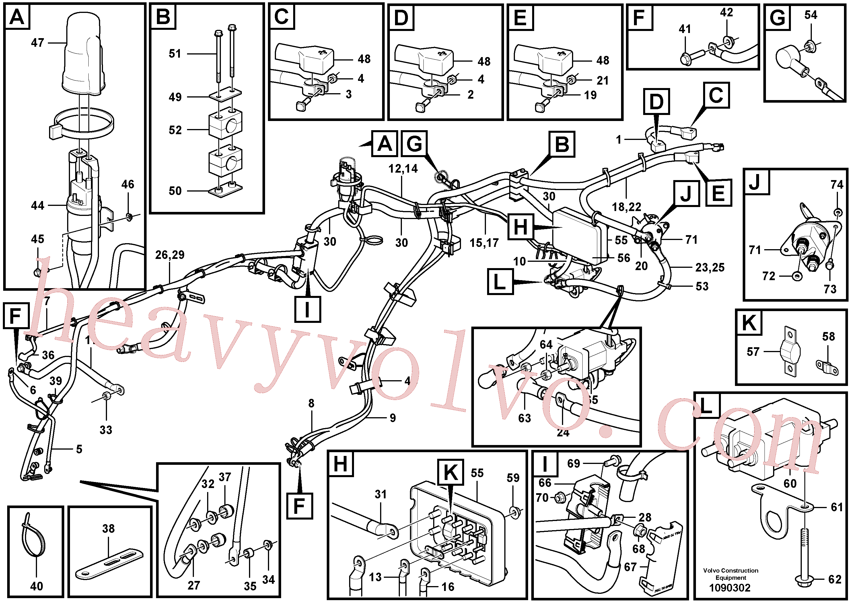 VOE969982 Flange screw for Volvo Excavator Parts