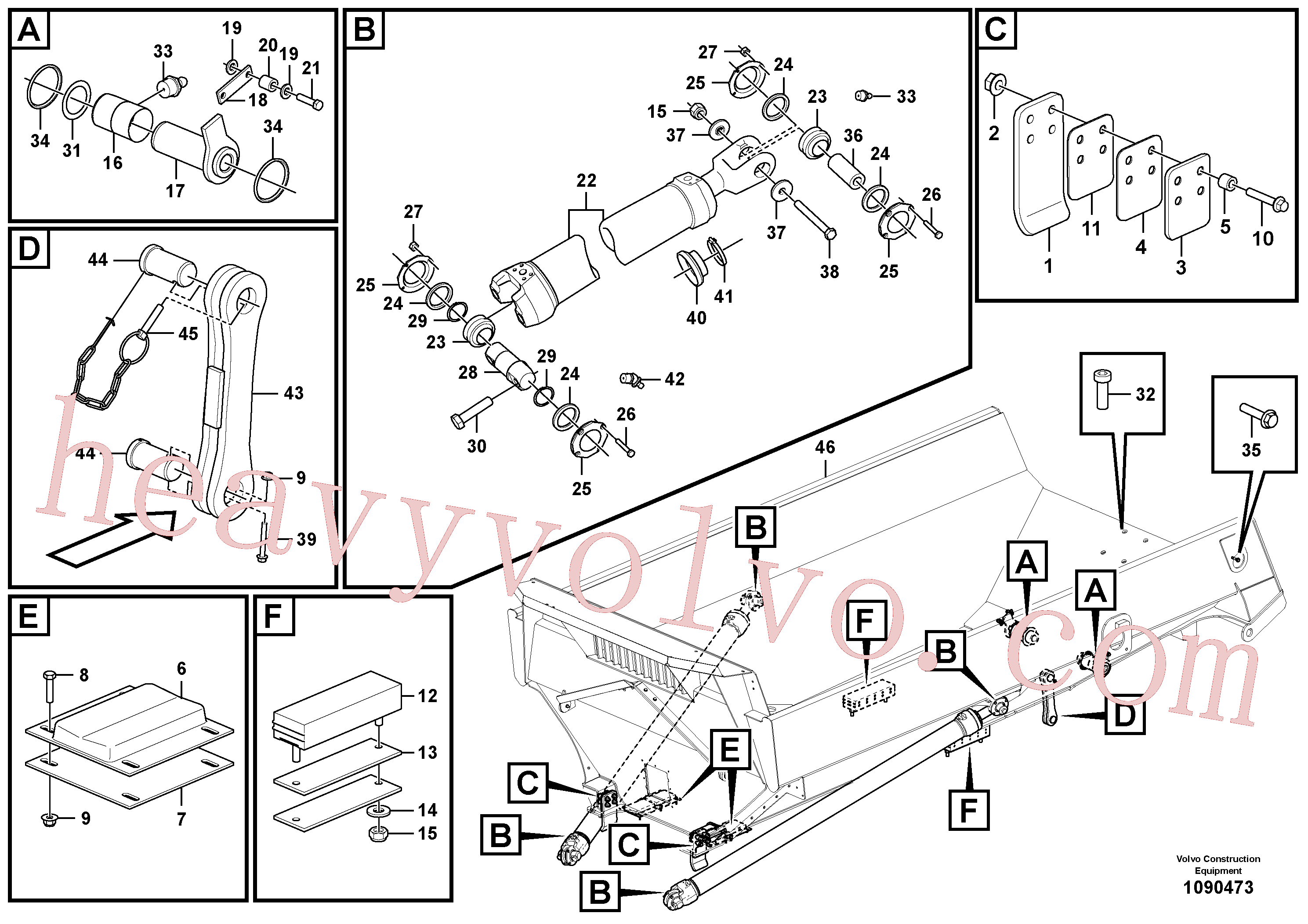 VOE60110026 Hexagon screw for Volvo Excavator spare