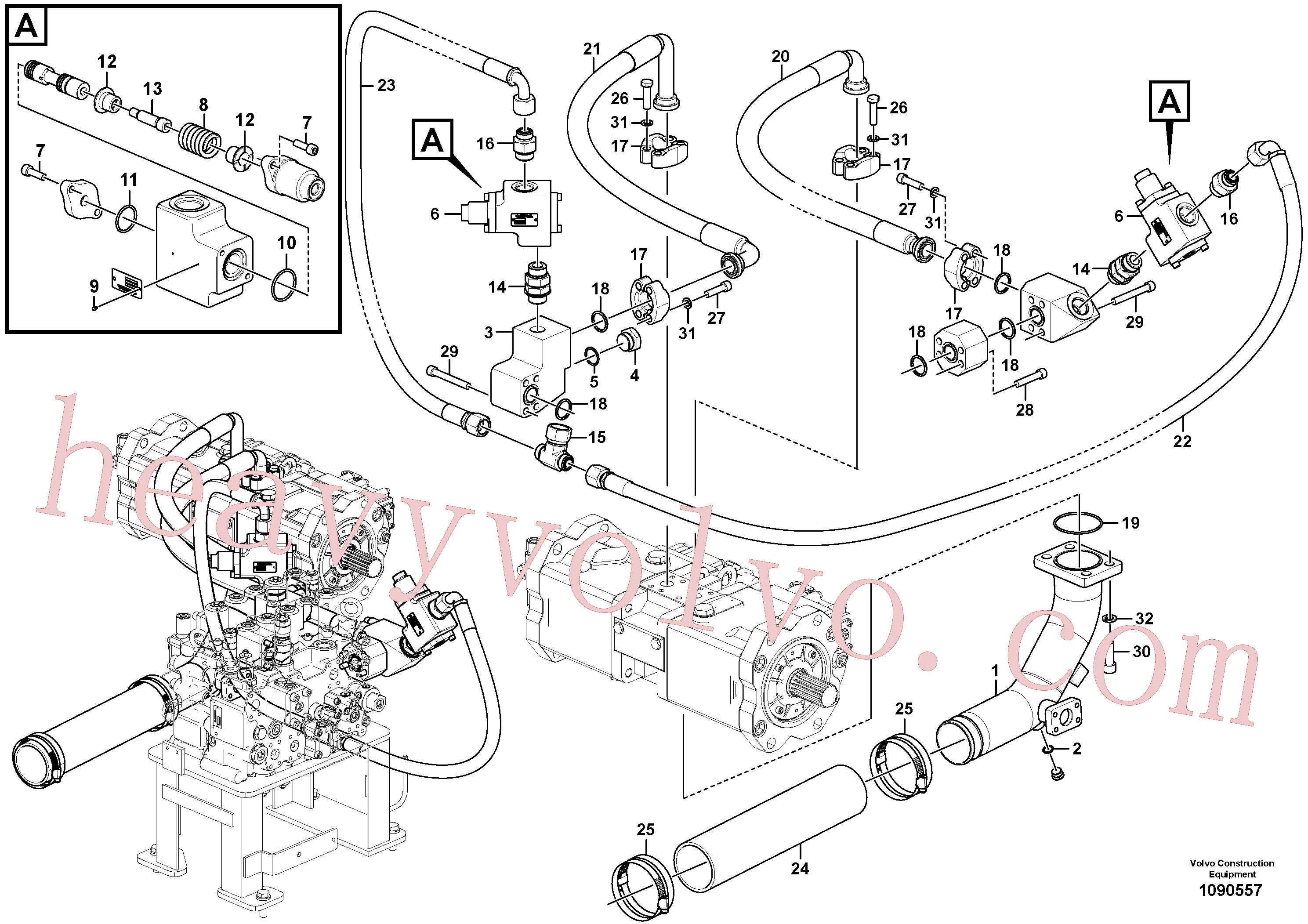 Volvo VOE14883765 Hose clamp aftermarket part for sale