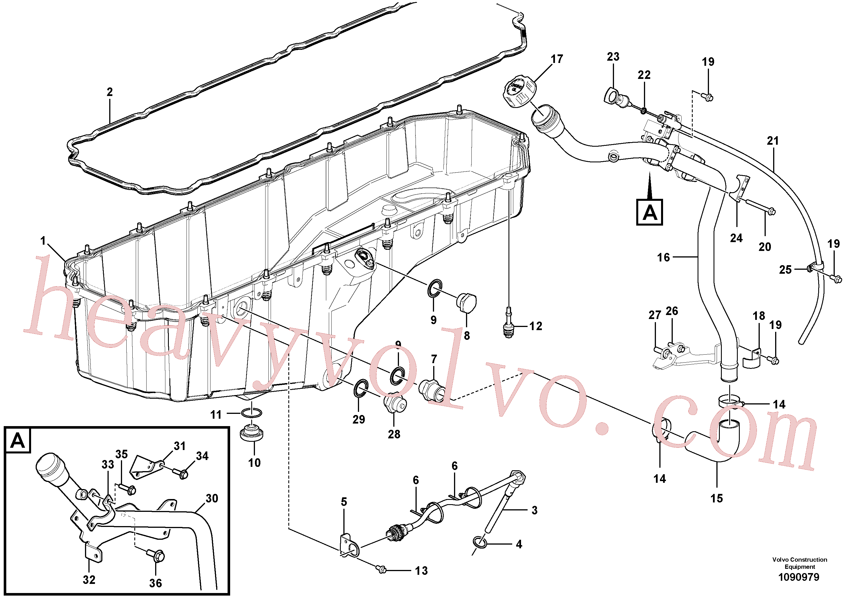 Volvo excavator part VOE984736 Flange screw for sale
