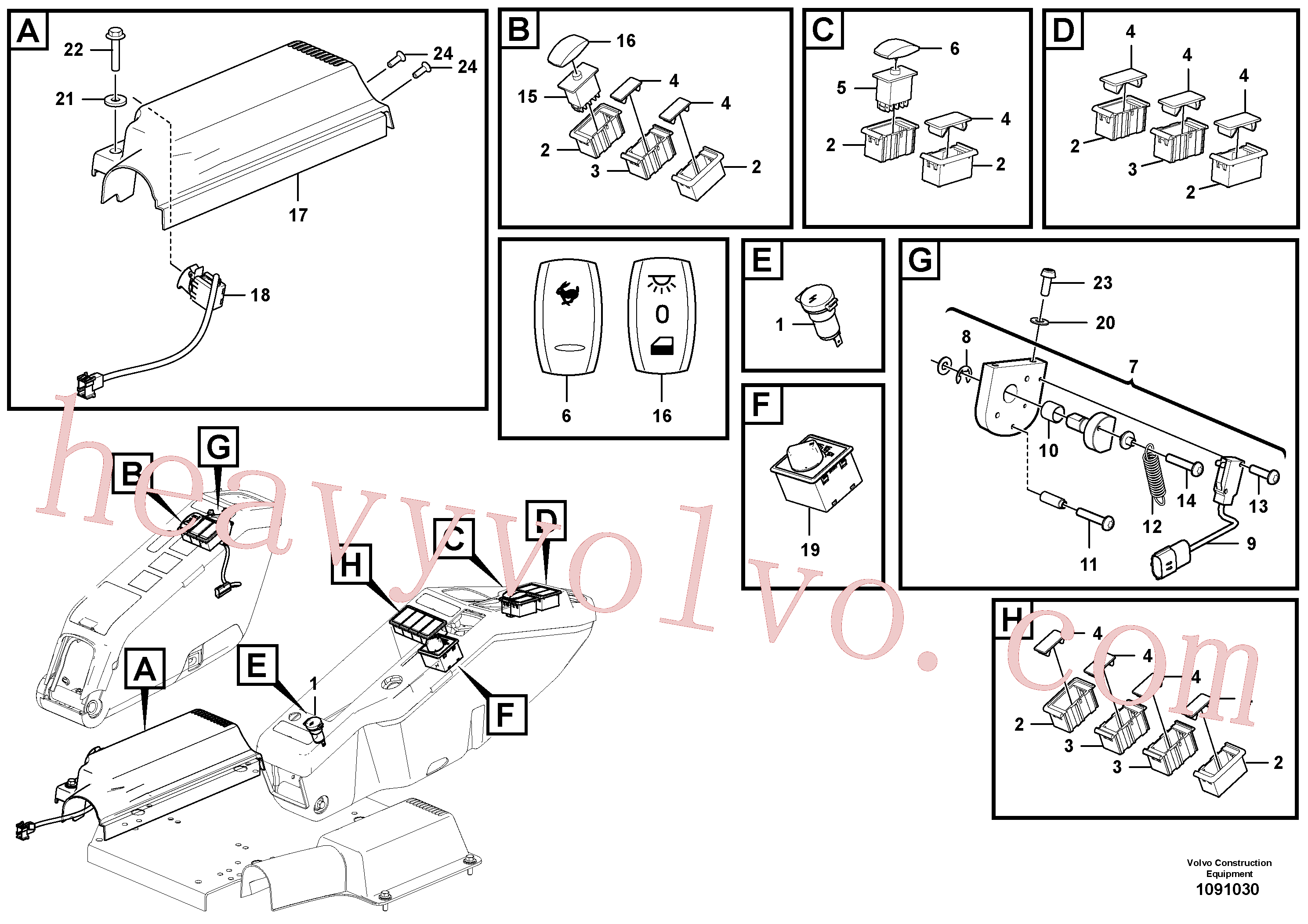 China Made VOE60113735 Cross Recessed Screw parts for Volvo Excavator