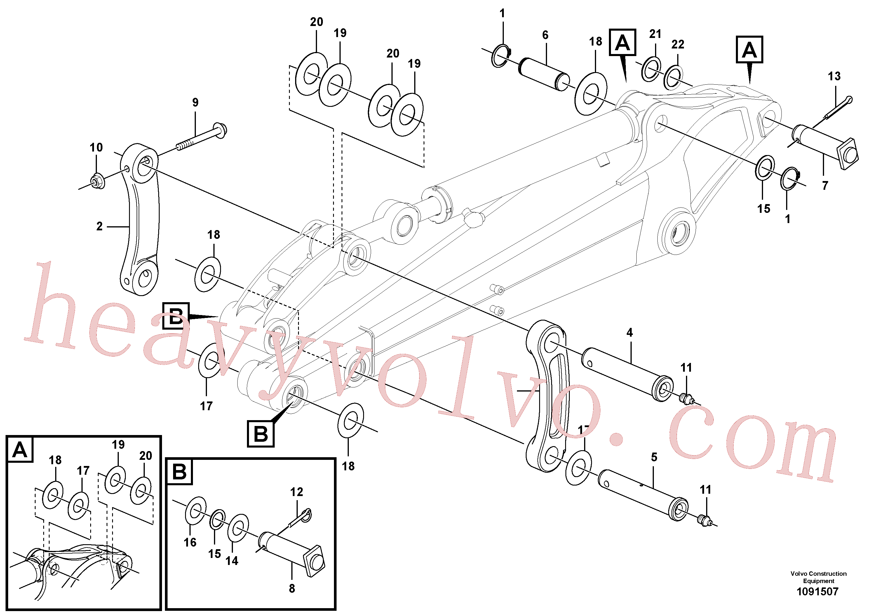 Wholesale VOE11809066 Pin for Volvo Excavator