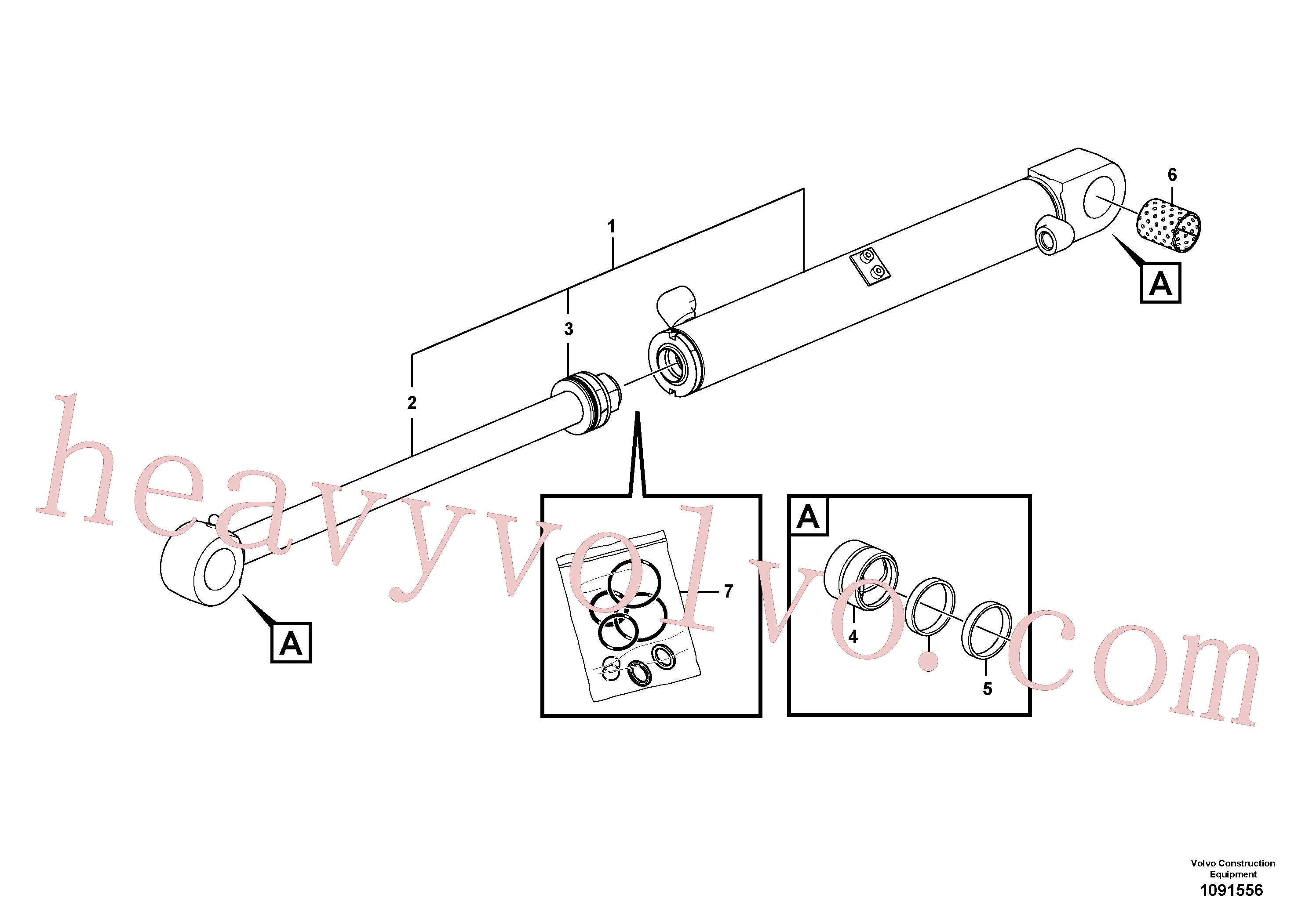 VOE15163209 Bushing for Volvo Excavator Parts