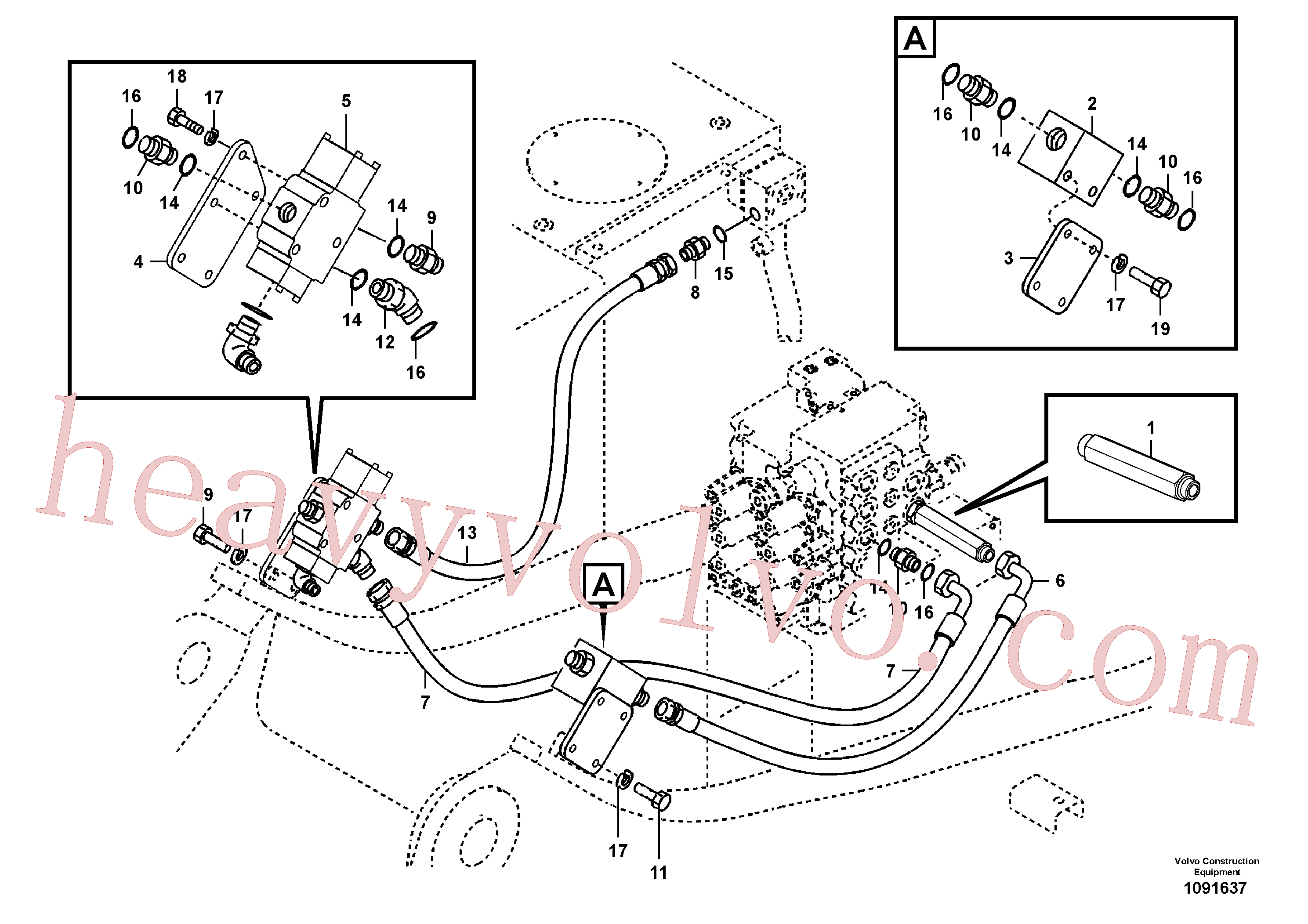 Volvo VOE936357 Hose assembly aftermarket part for sale
