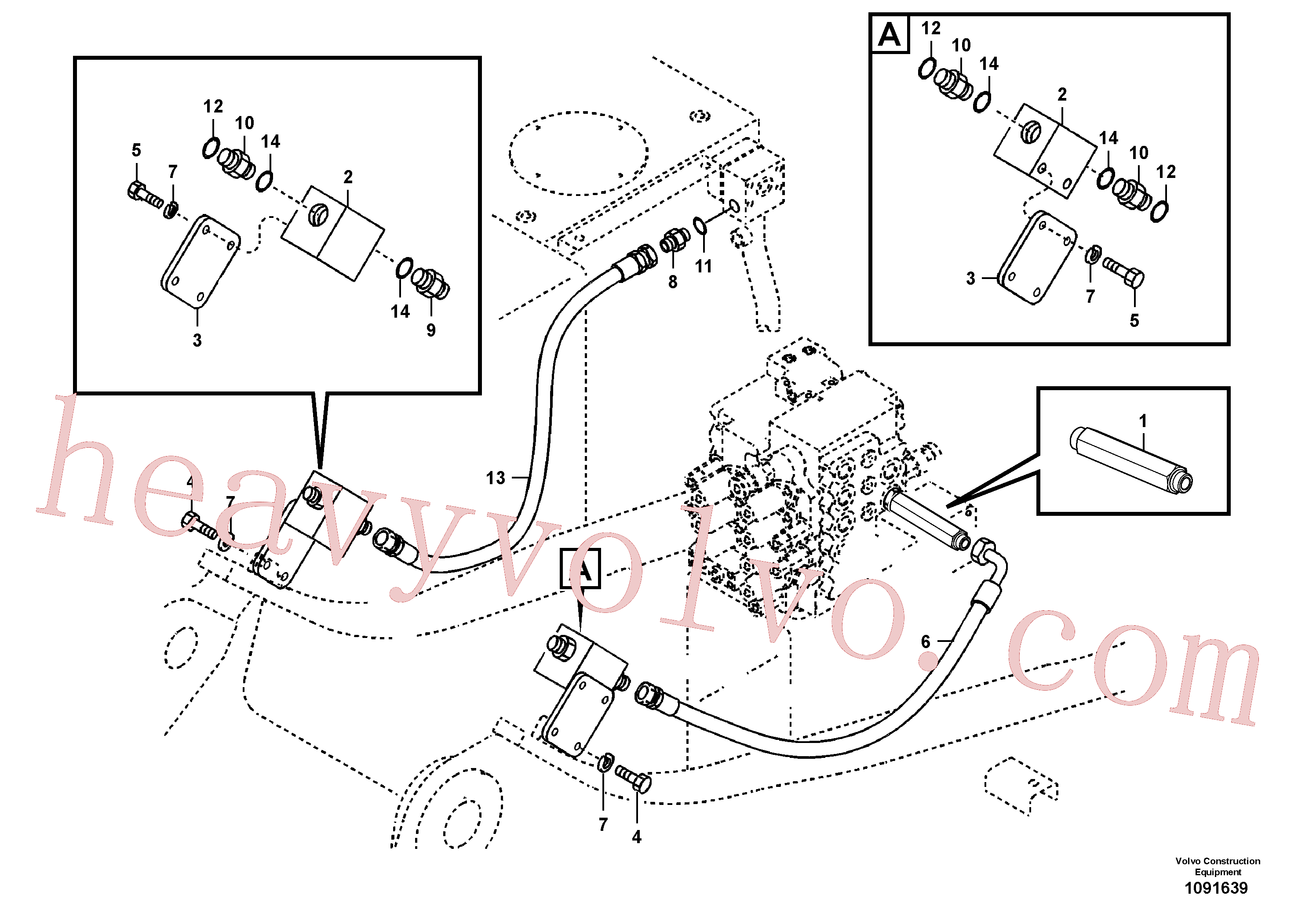 Volvo VOE936357 Hose assembly aftermarket part for sale