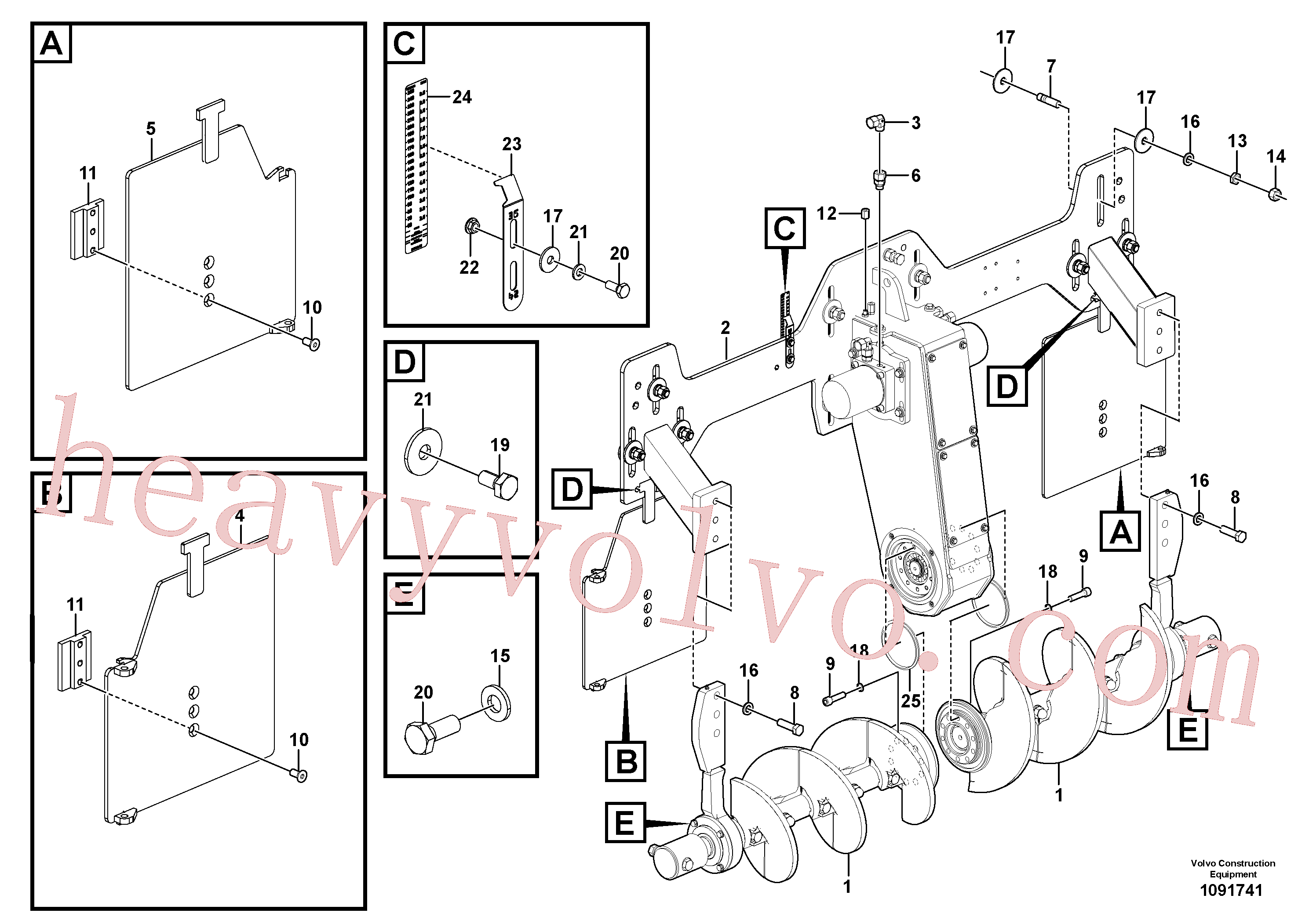 China Made RM96723606 Stud parts for Volvo Excavator