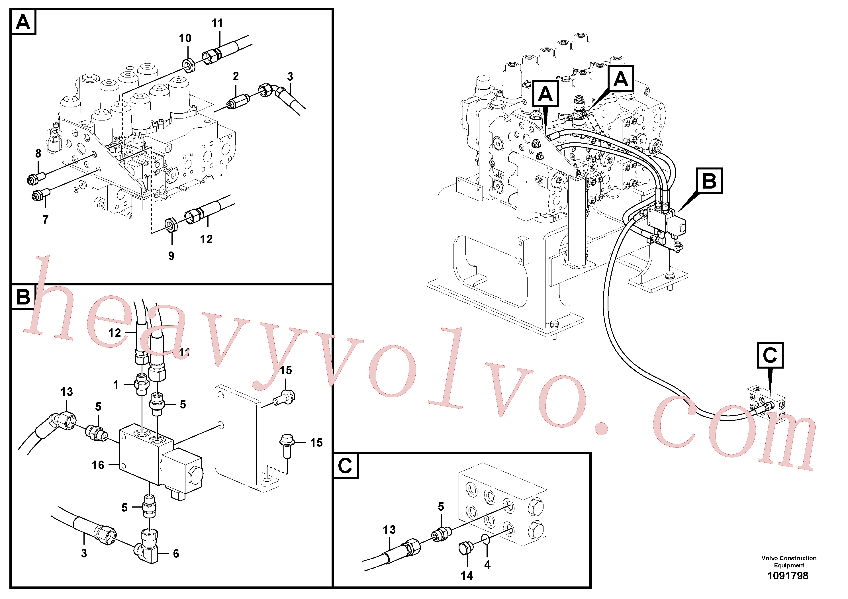 Volvo VOE936243 Hose assembly aftermarket part for sale
