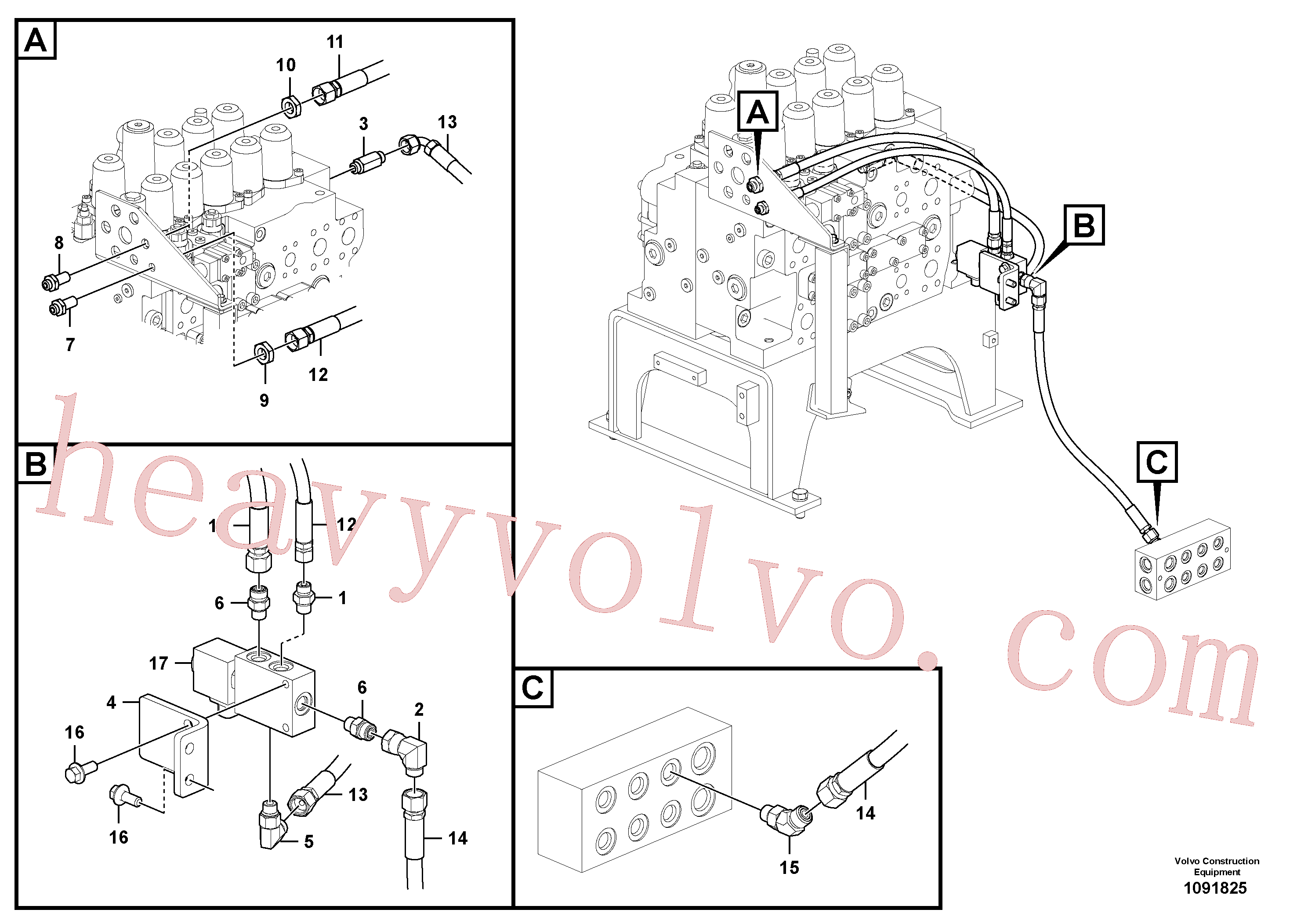 VOE14555647 Valve for Volvo Excavator Parts