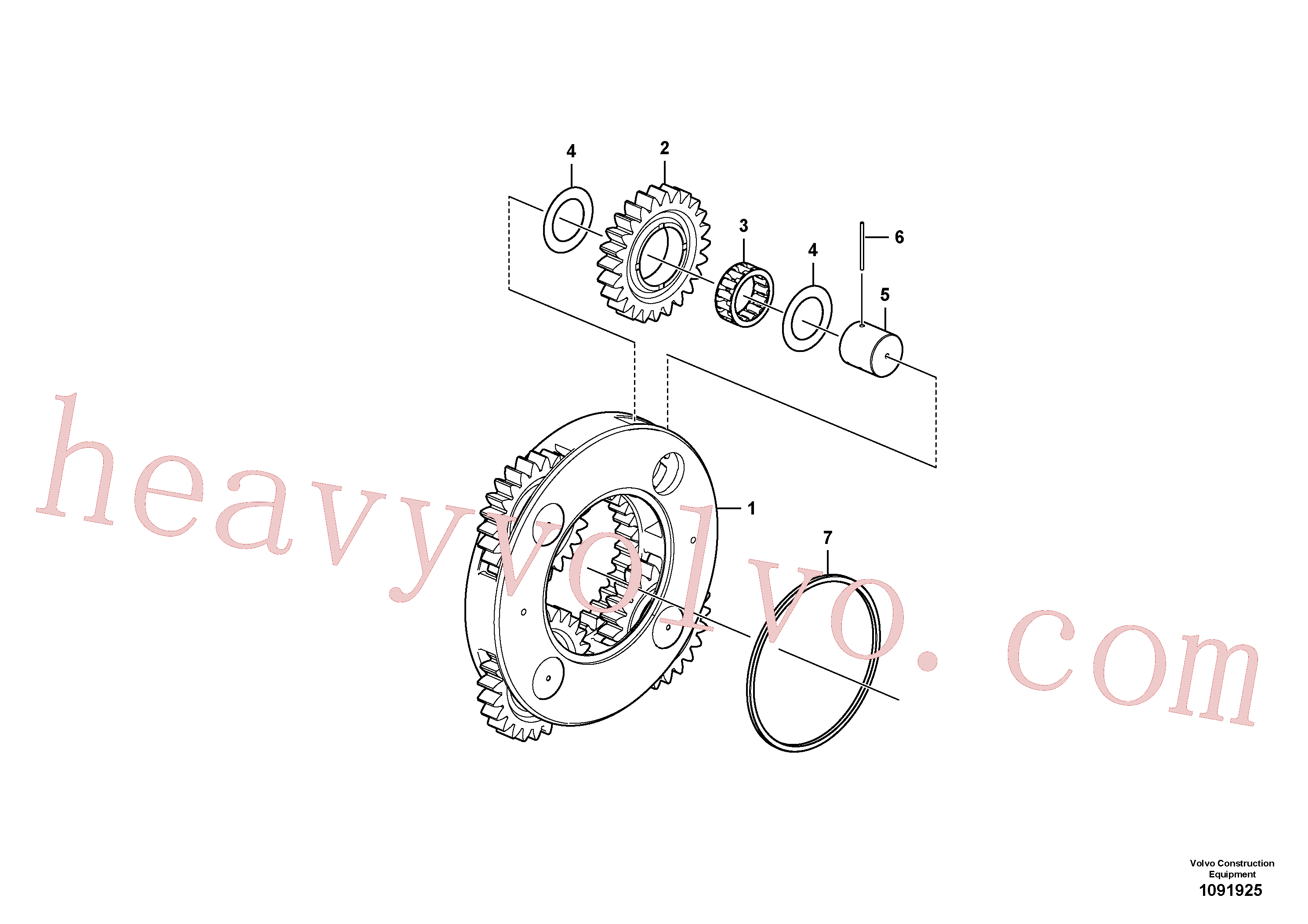 China Made VOE14620660 Washer parts for Volvo Excavator