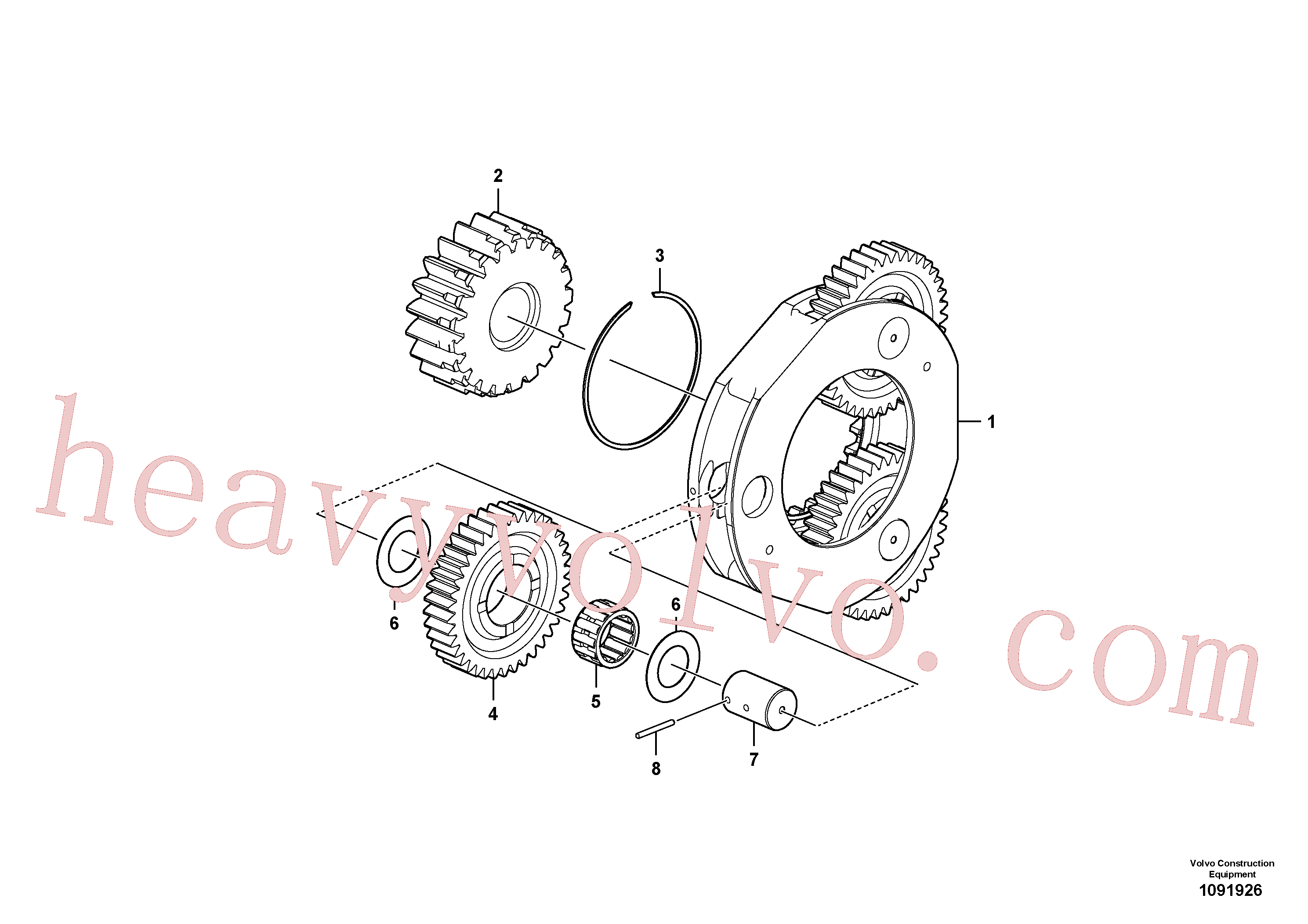 China Made VOE14620667 Needle bearing parts for Volvo Excavator