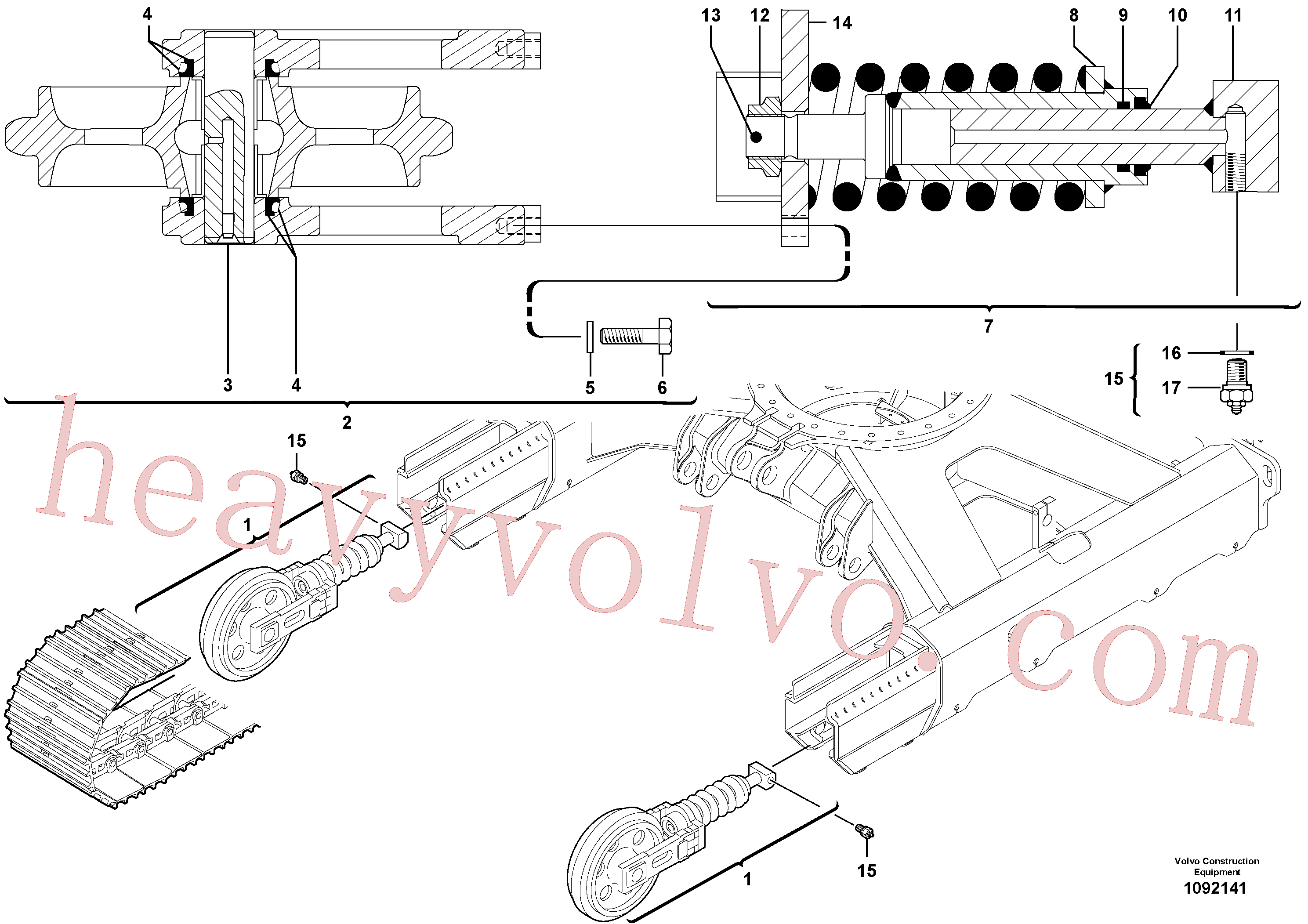 Volvo excavator part PJ4470017 Lock Washer for sale