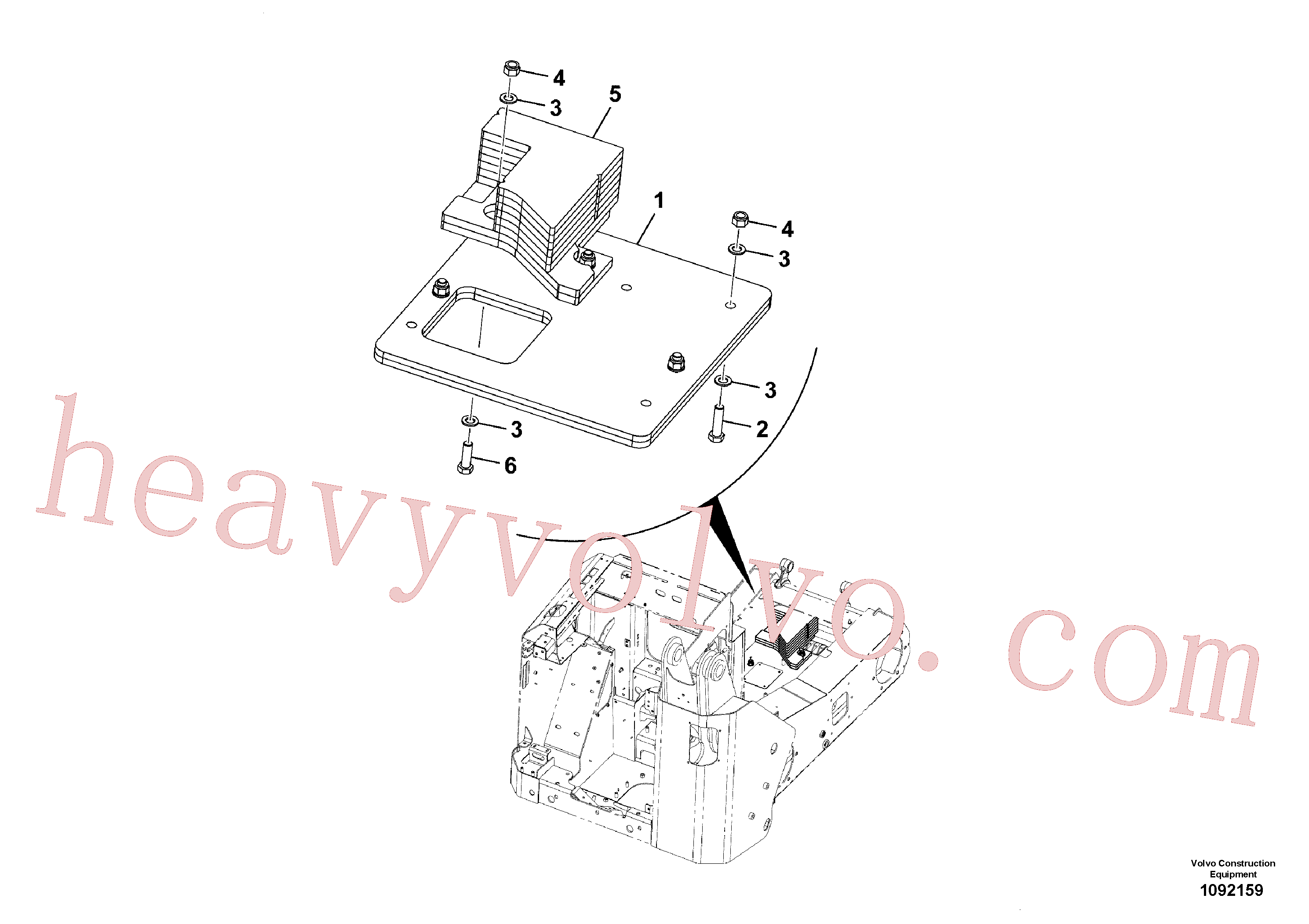 VOE16212311 Bolt for Volvo Excavator spare