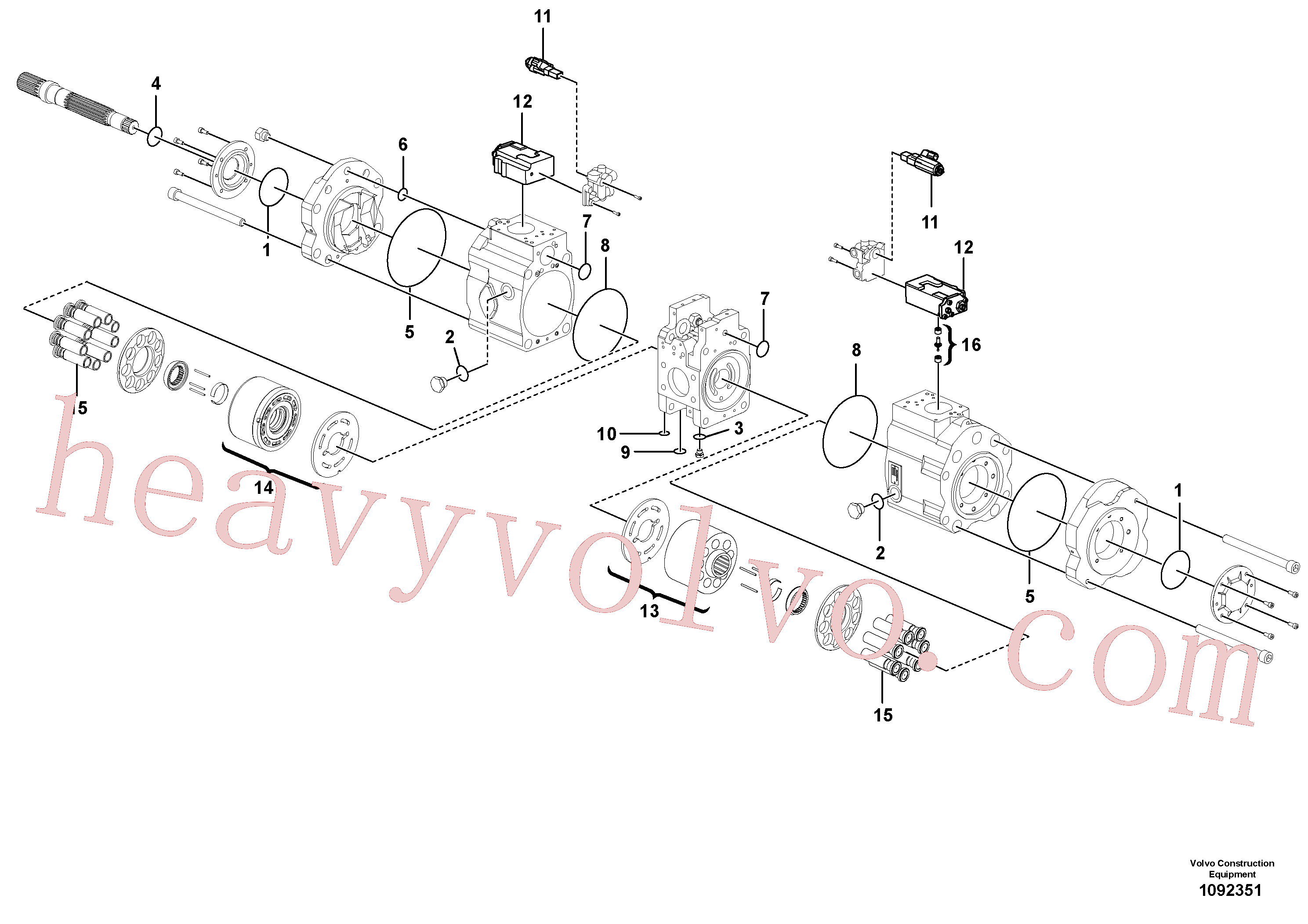 VOE14594332 Cylinder for Volvo Excavator spare