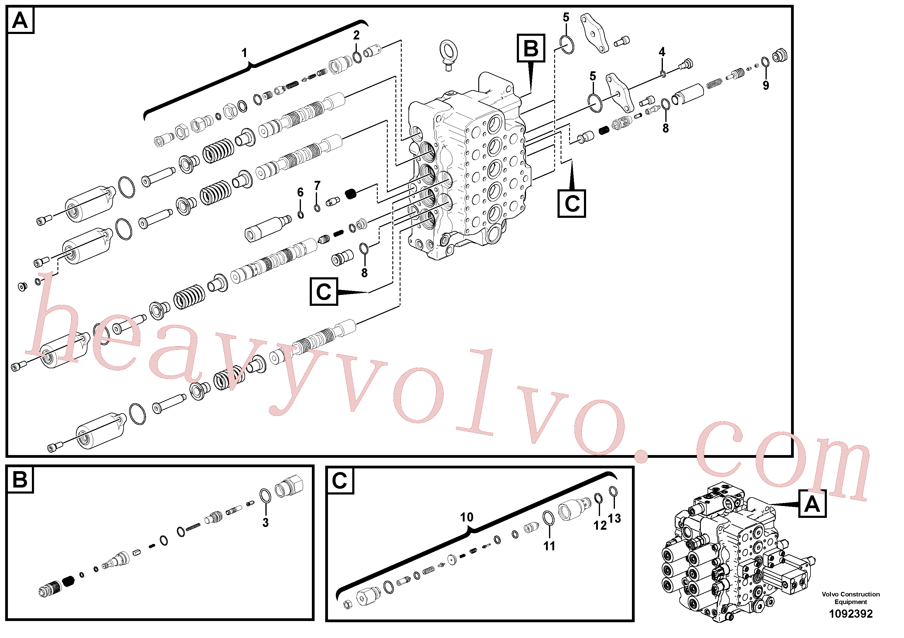 Volvo VOE14625250 O-ring aftermarket part for sale