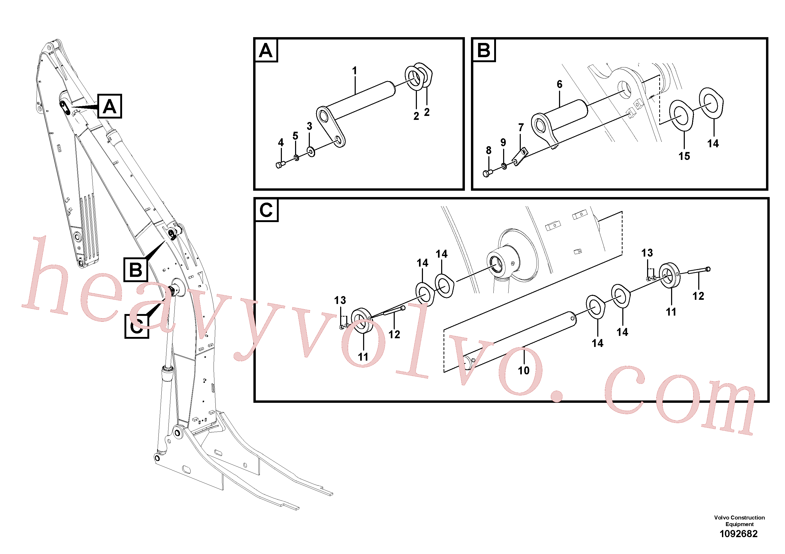 Wholesale VOE997994 Hexagon screw for Volvo Excavator
