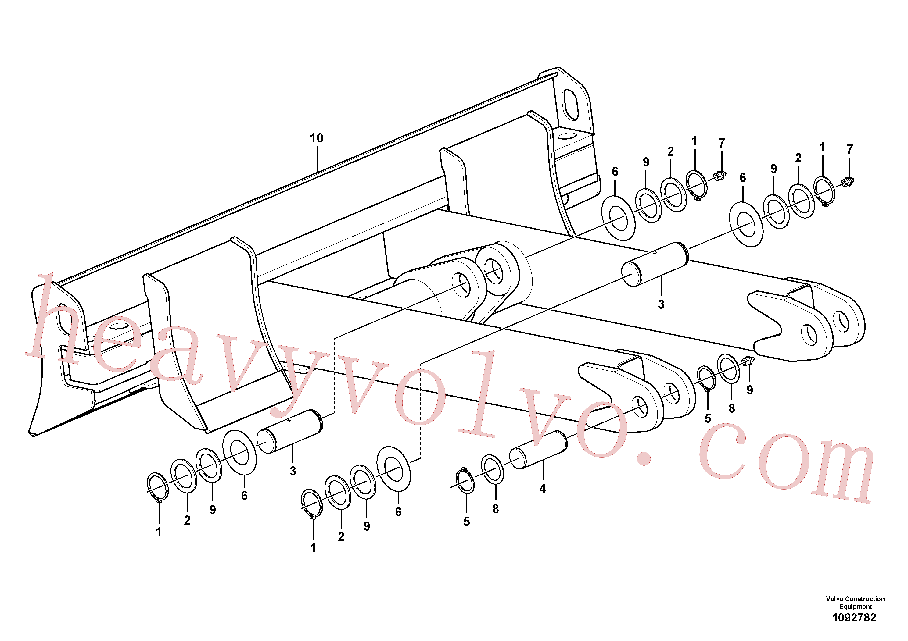 China Made VOE11808920 Pin parts for Volvo Excavator
