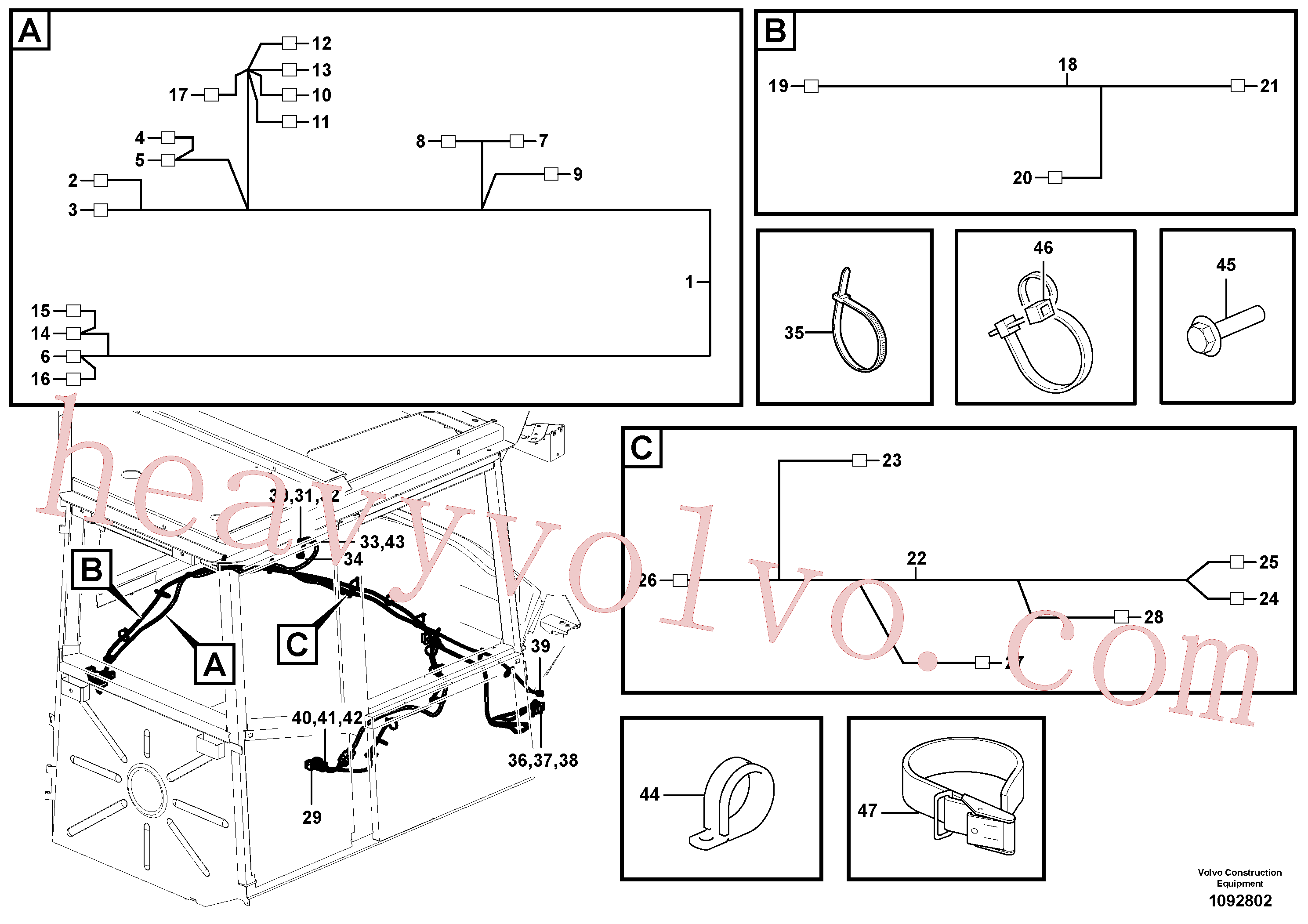 VOE995114 Cover for Volvo Excavator Parts