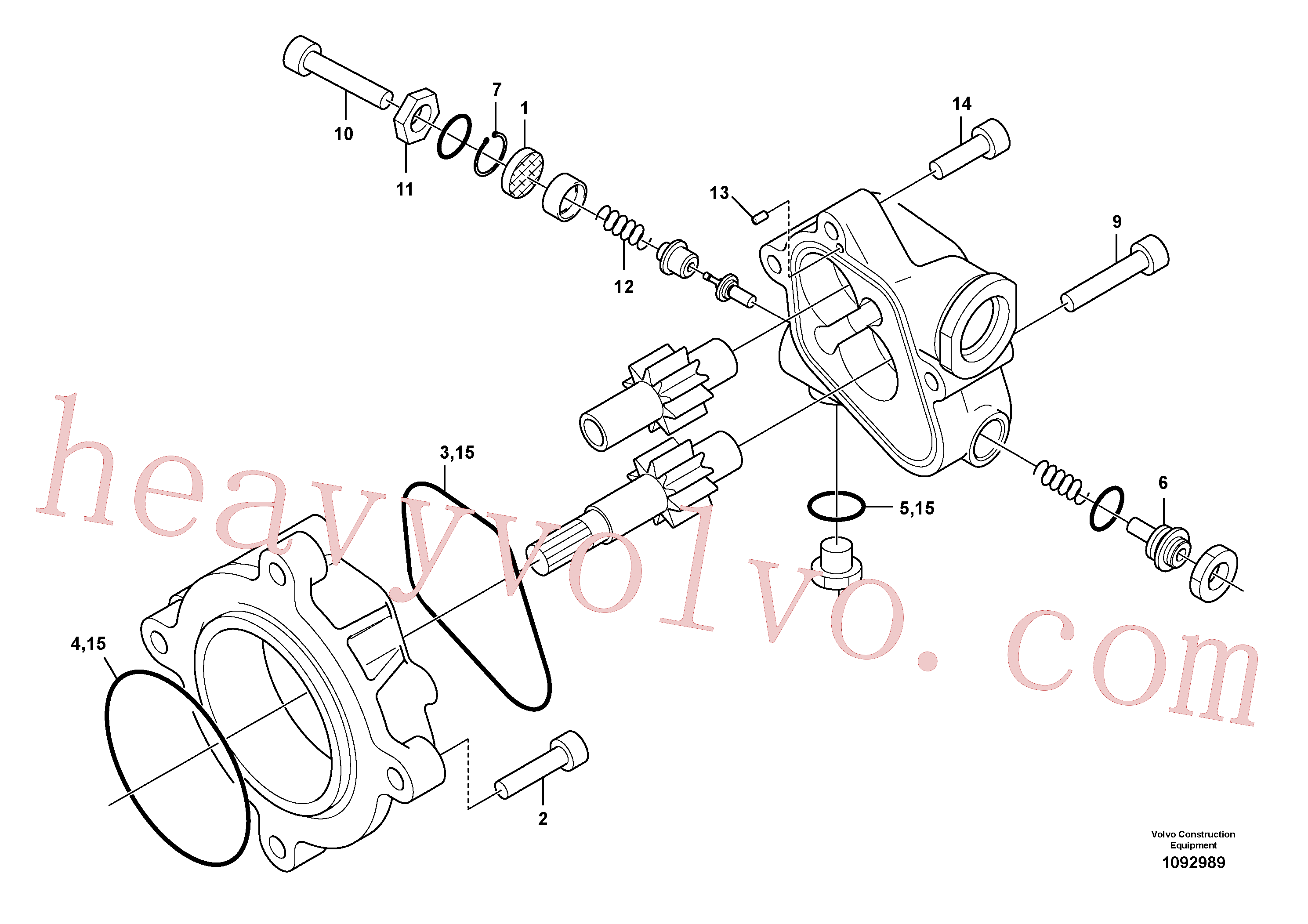 VOE14550217 Adapter for Volvo Excavator Parts