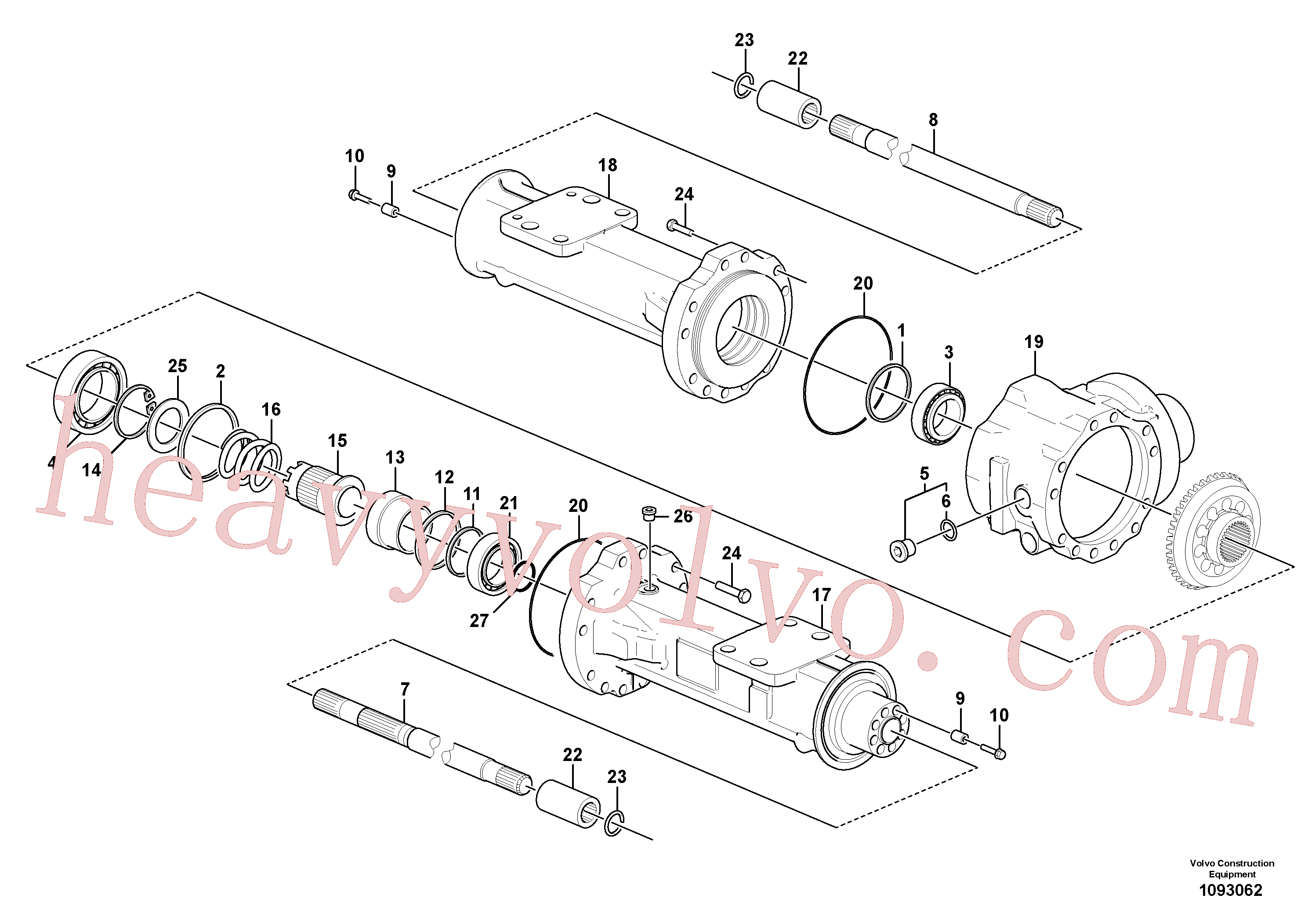 VOE17219521 O-ring for Volvo Excavator Parts