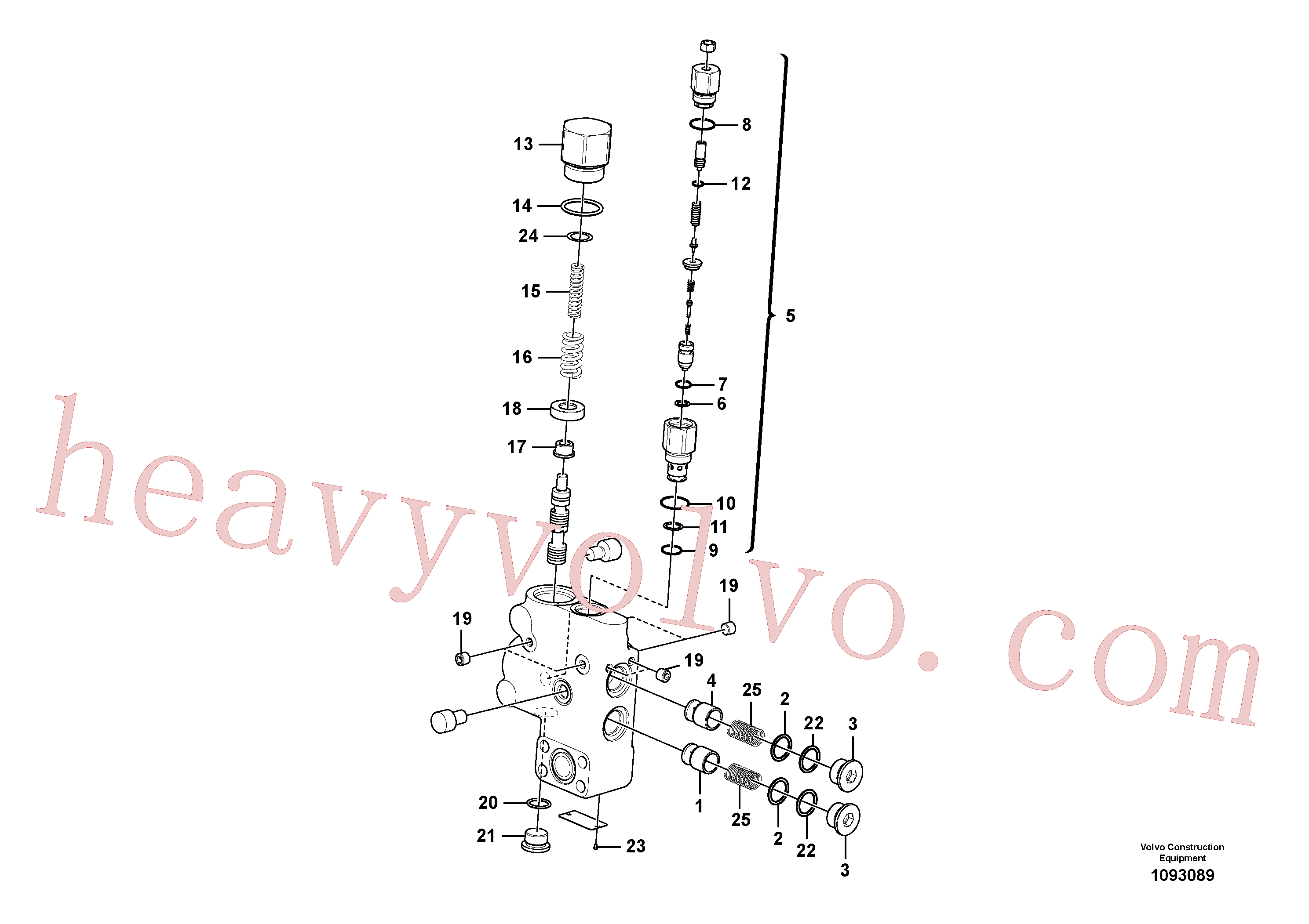 Volvo excavator part SA7273-11370 Spring for sale