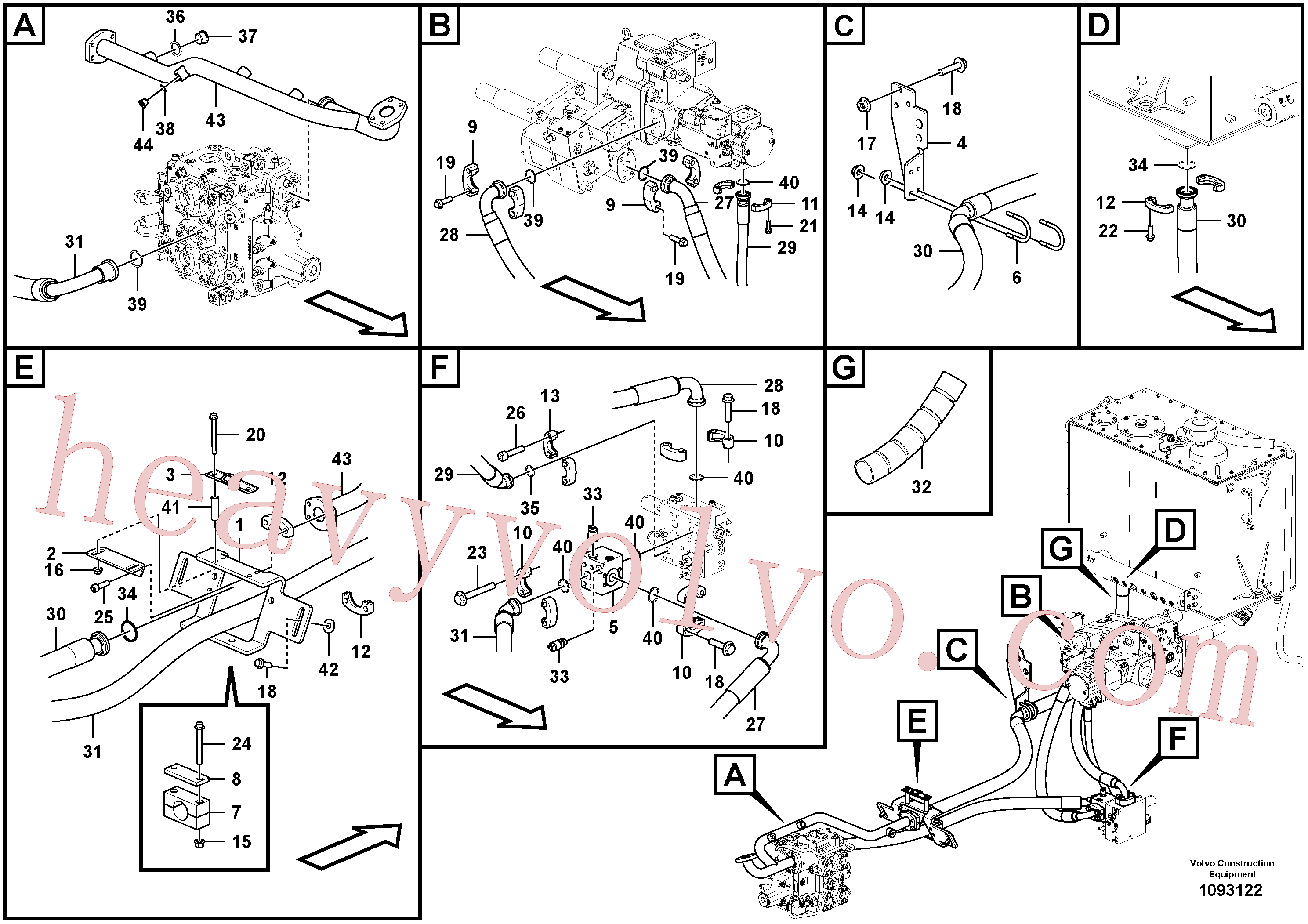Wholesale VOE60113121 Flange screw for Volvo Excavator