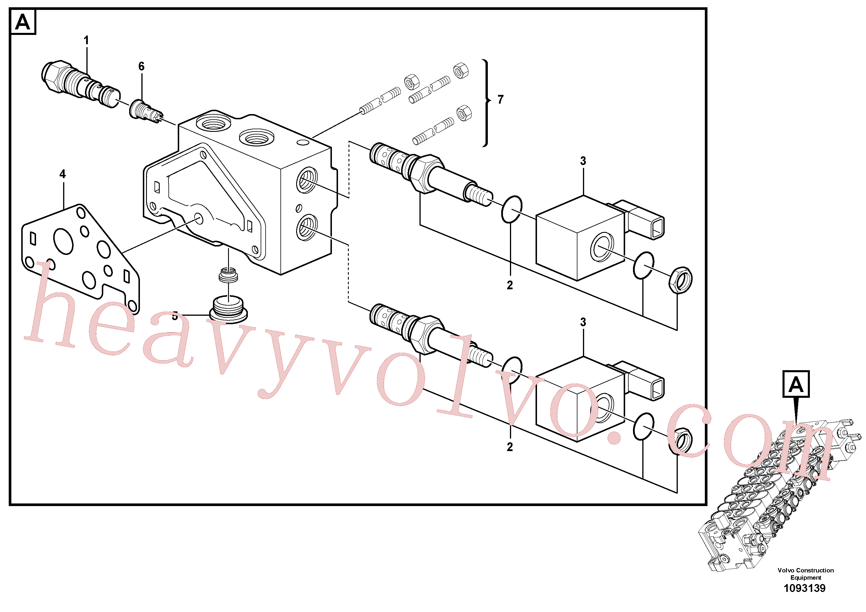 China Made VOE17472123 Solenoid coil parts for Volvo Excavator