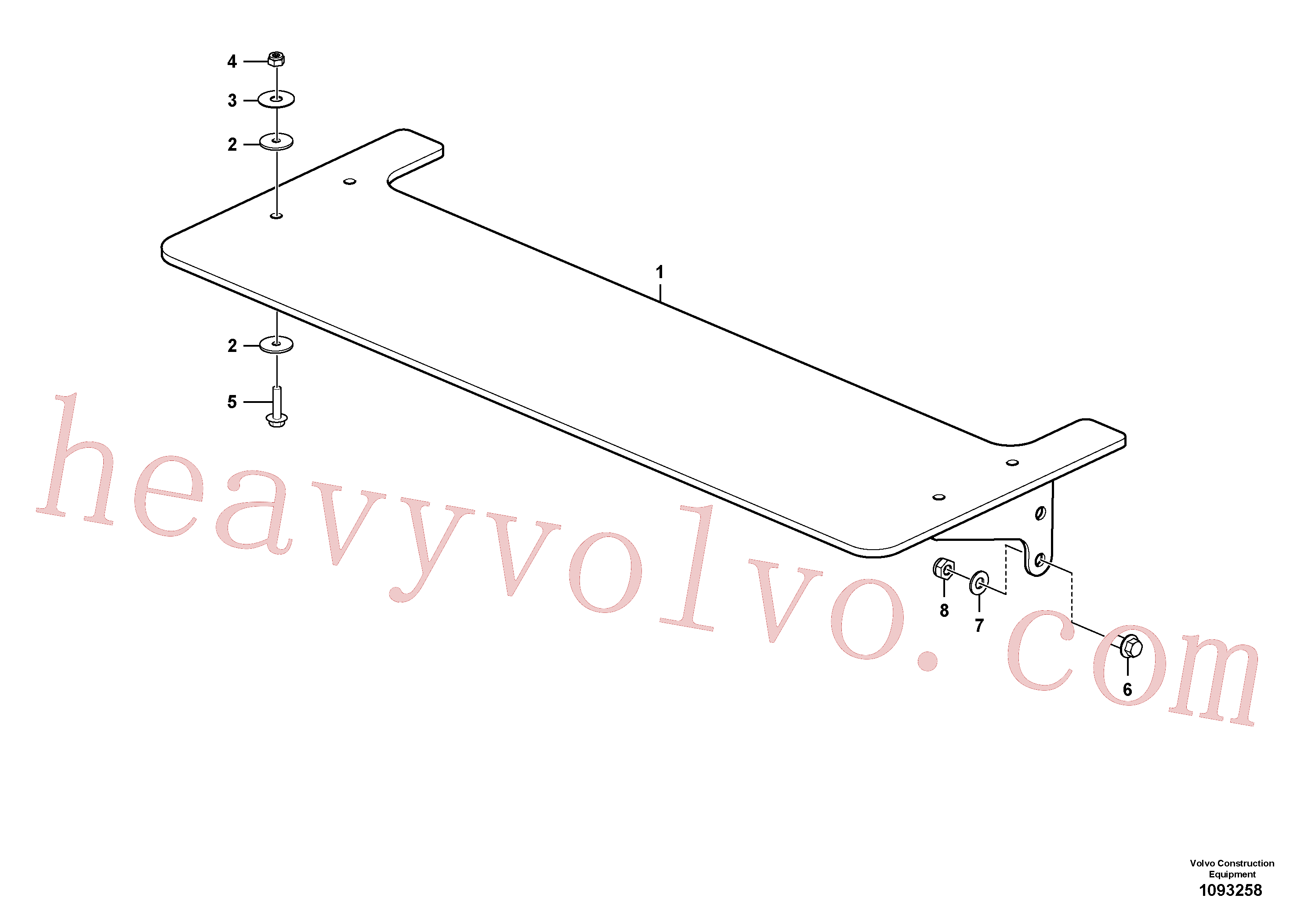 VOE14883909 Lock nut for Volvo Excavator spare
