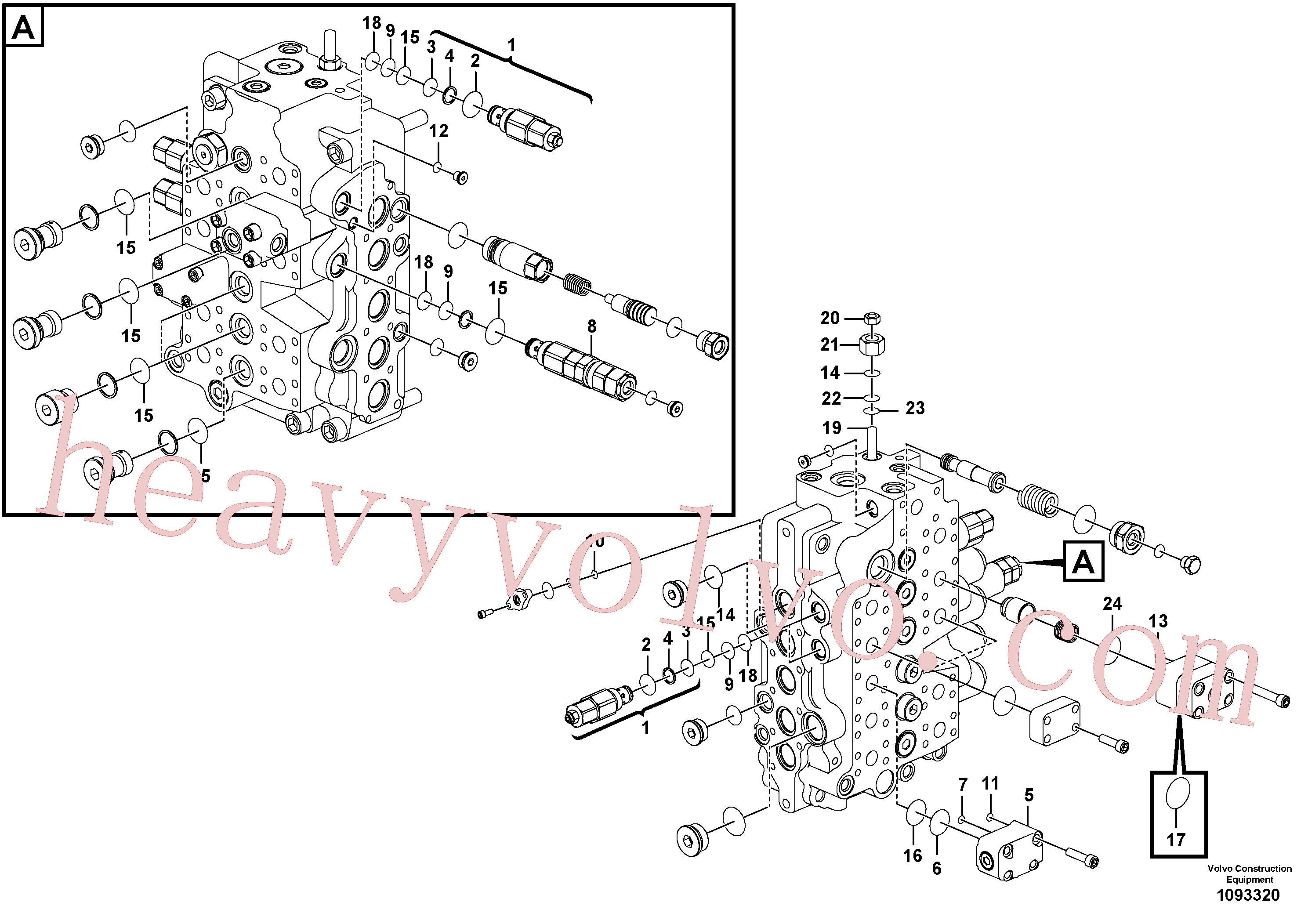 VOE14552412 Control for Volvo Excavator spare