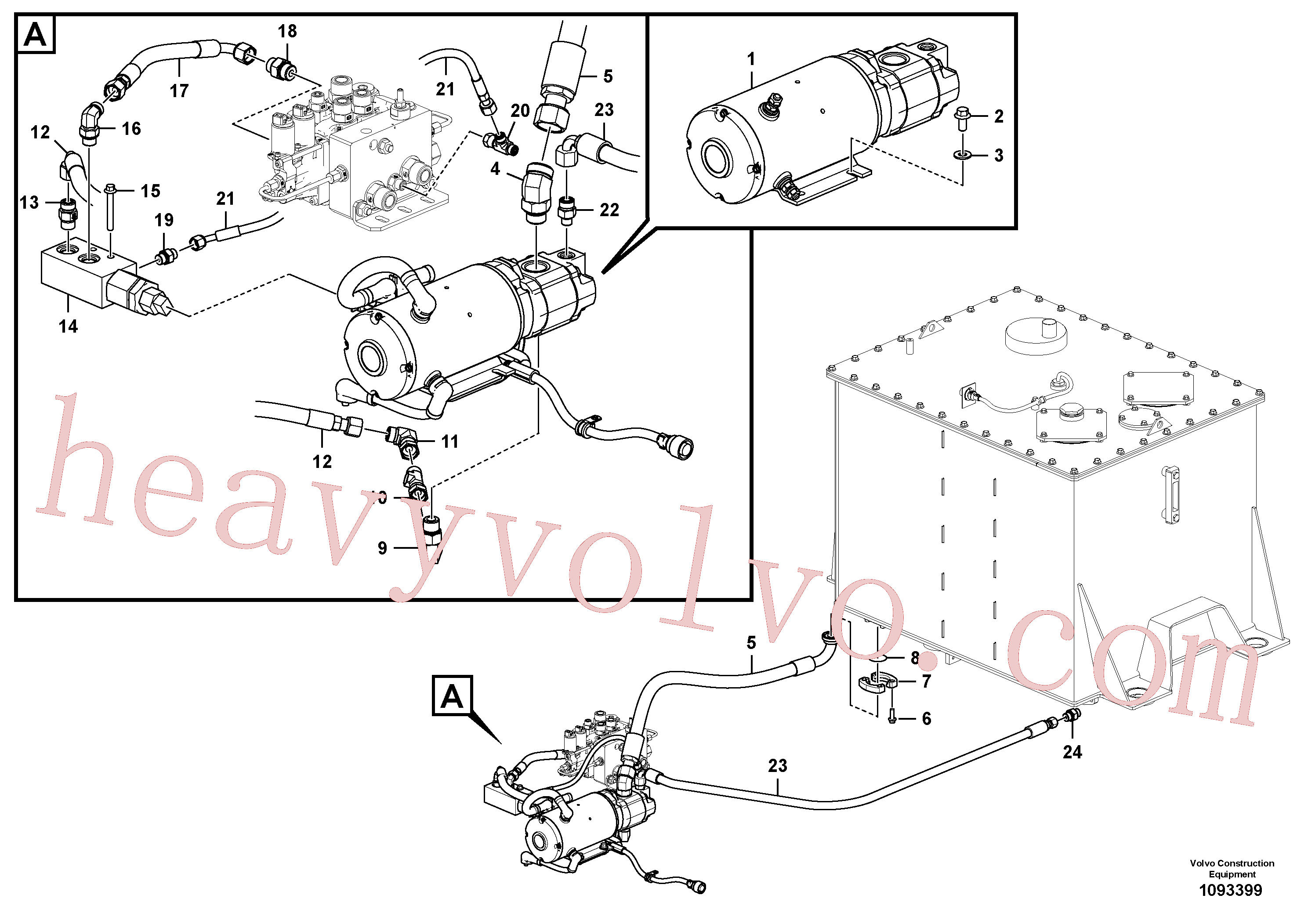 VOE994849 Washer for Volvo Excavator Parts
