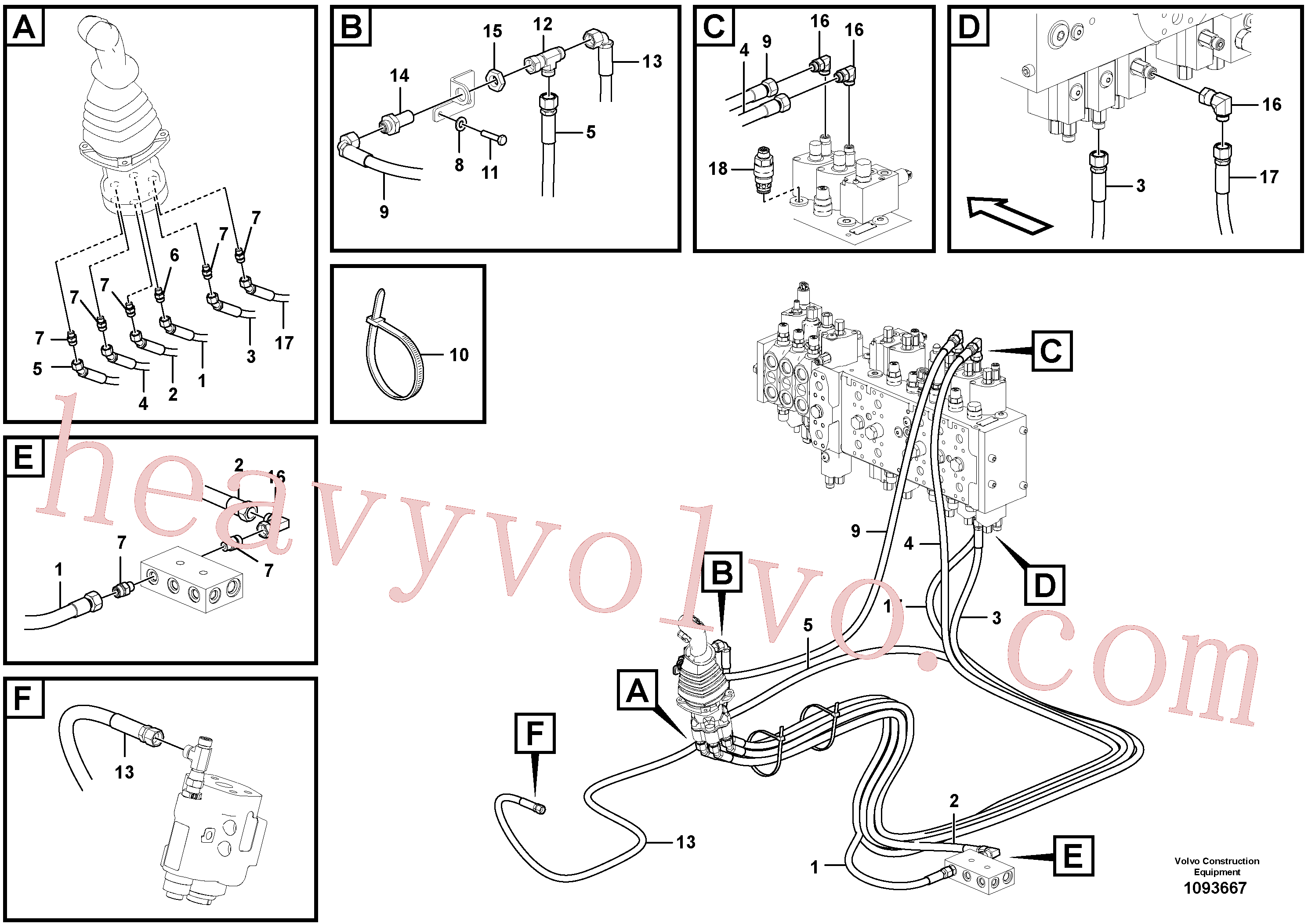 VOE977657 Hexagon screw for Volvo Excavator Parts