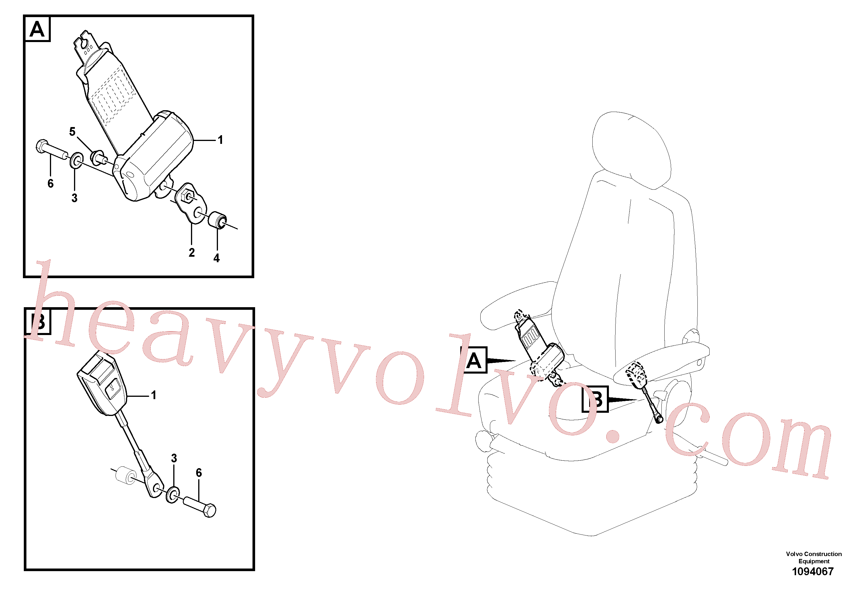 VOE60113258 Flange screw for Volvo Excavator spare