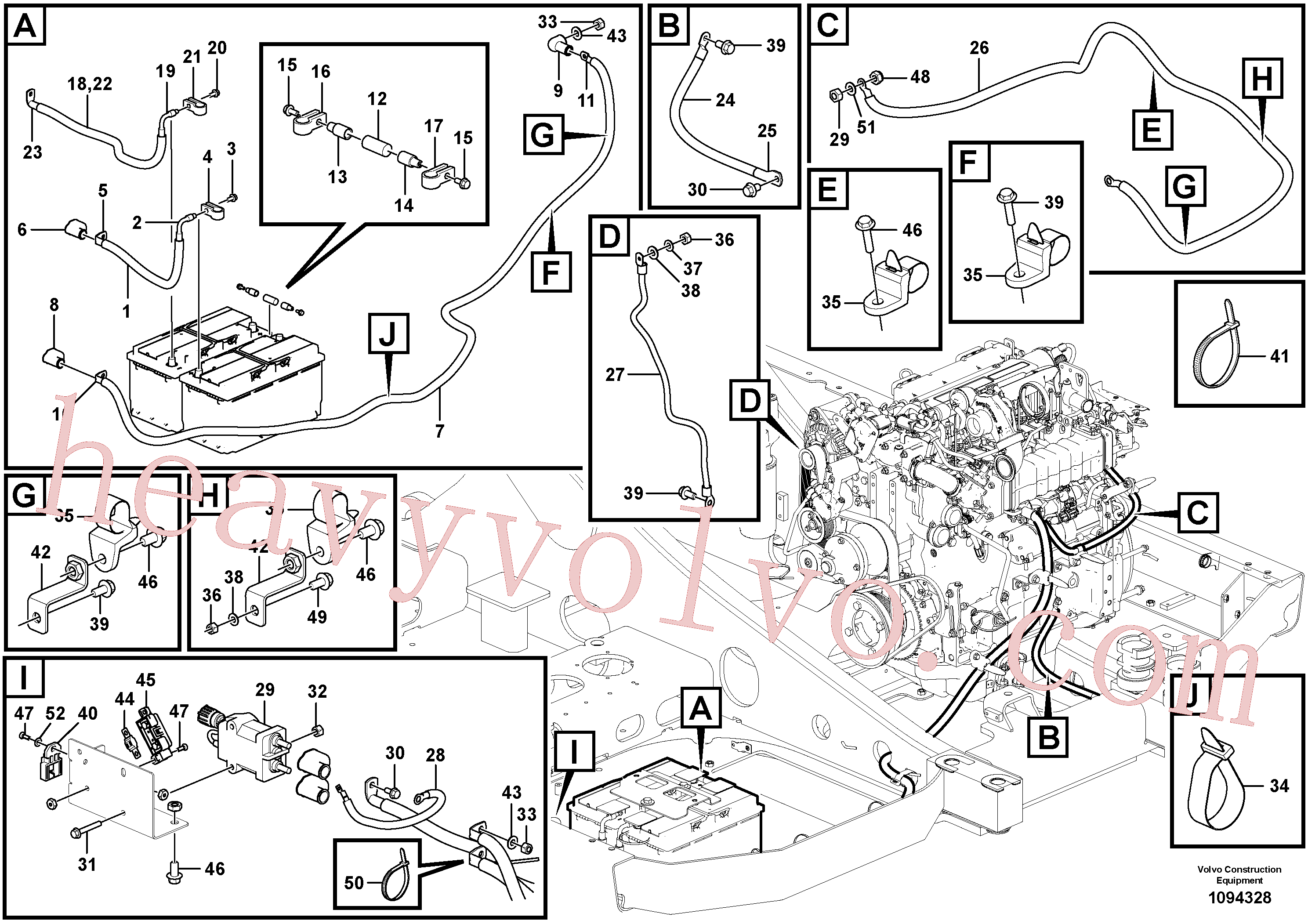 VOE60113258 Flange screw for Volvo Excavator spare