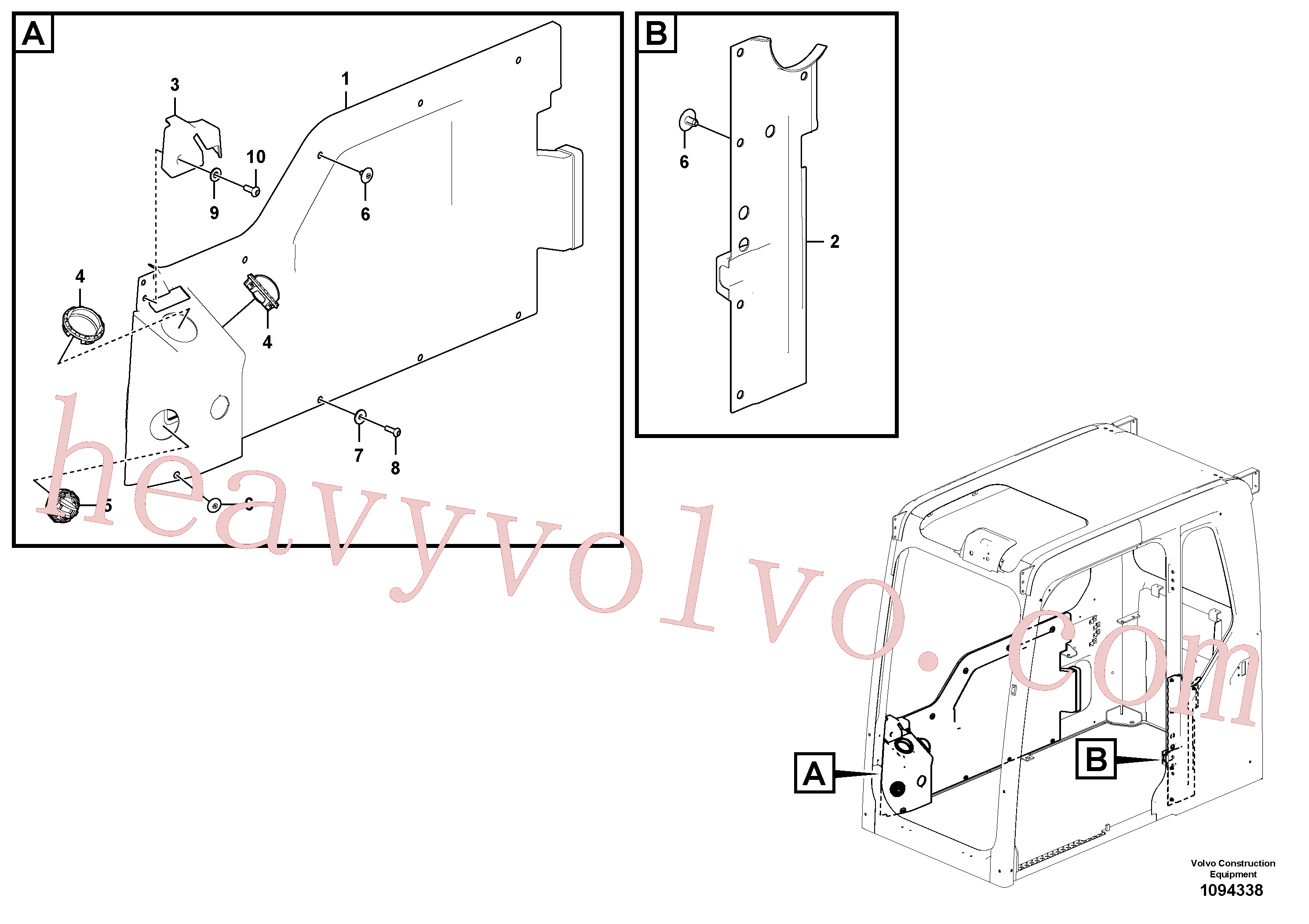 China Made VOE60112258 Washer parts for Volvo Excavator