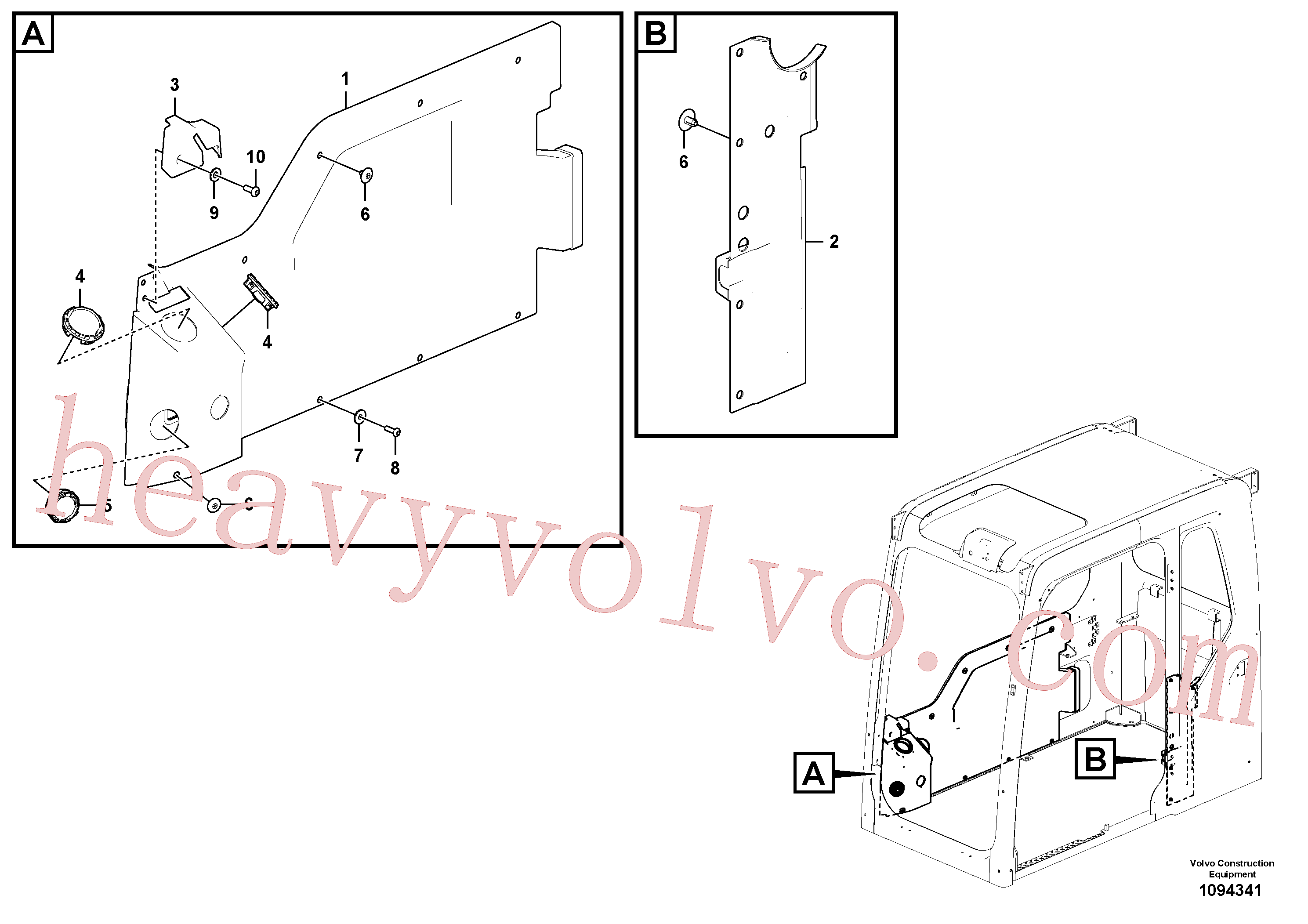 China Made VOE60112258 Washer parts for Volvo Excavator