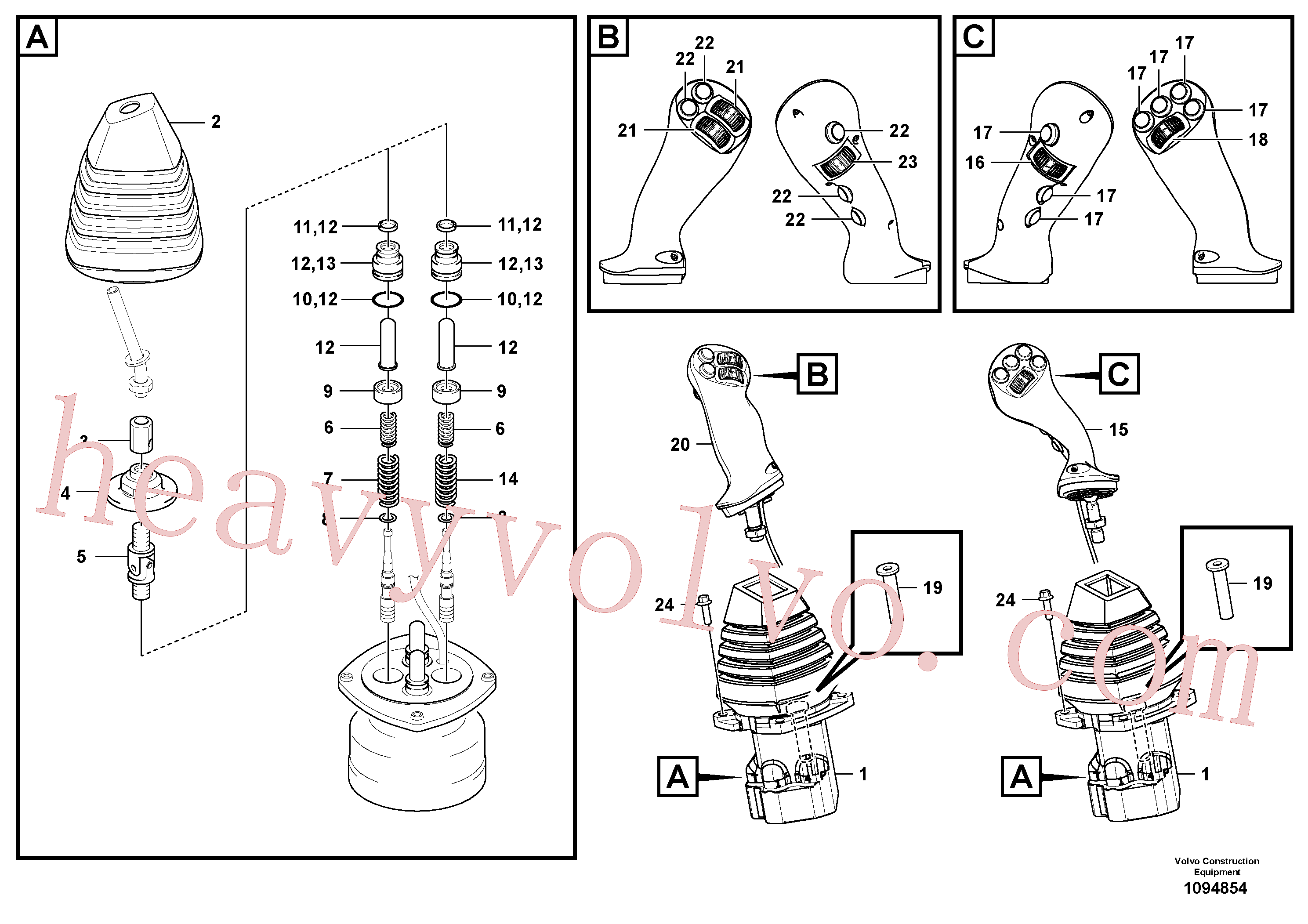 Volvo Assembly VOE17271865 Switch for sale