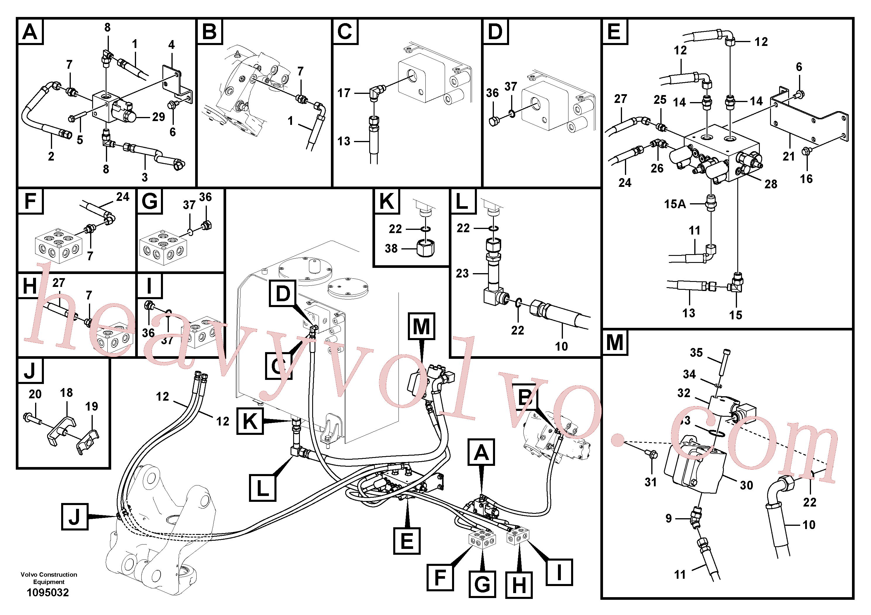 China Made VOE14519723 Clamp parts for Volvo Excavator