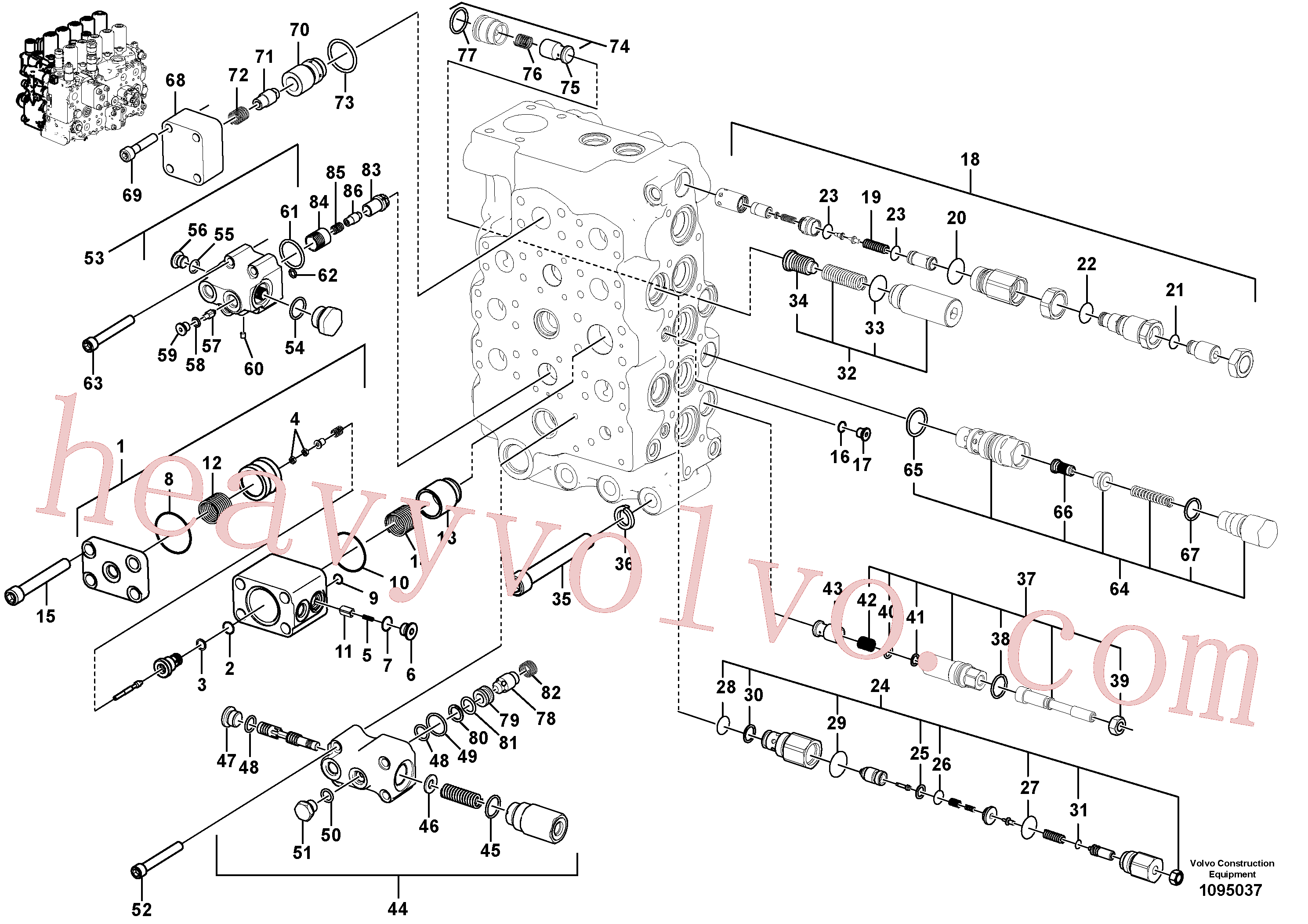 VOE14883844 Plug for Volvo Excavator spare