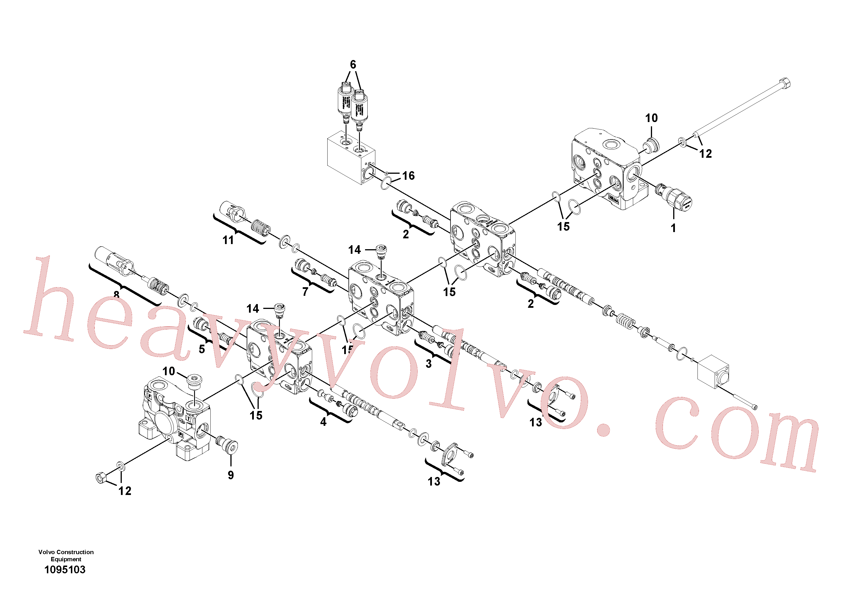 VOE11370783 Valve for Volvo Excavator Parts