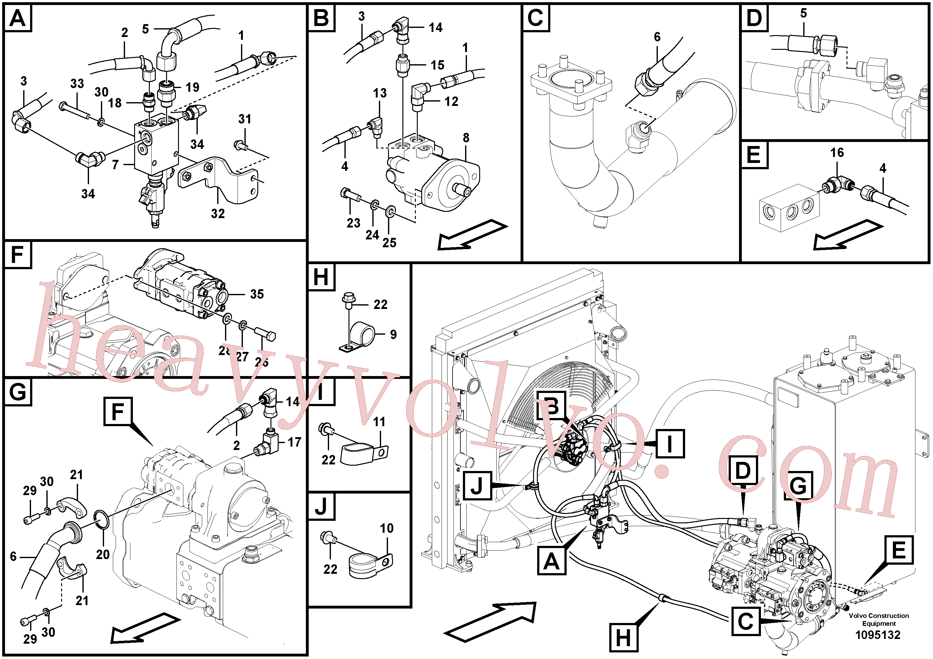 VOE997440 Hexagon screw for Volvo Excavator Parts
