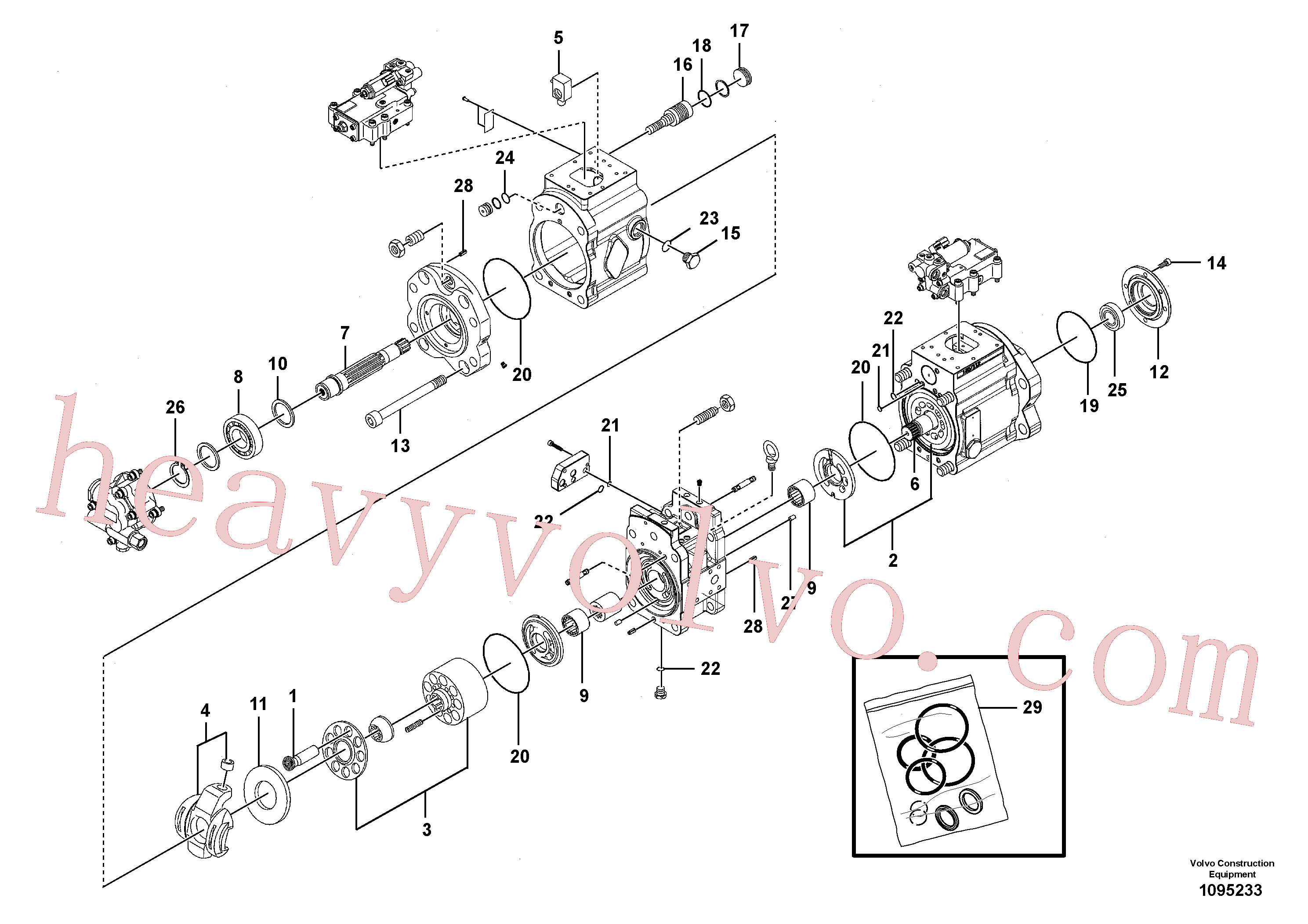 VOE14550189 Cylinder for Volvo Excavator spare