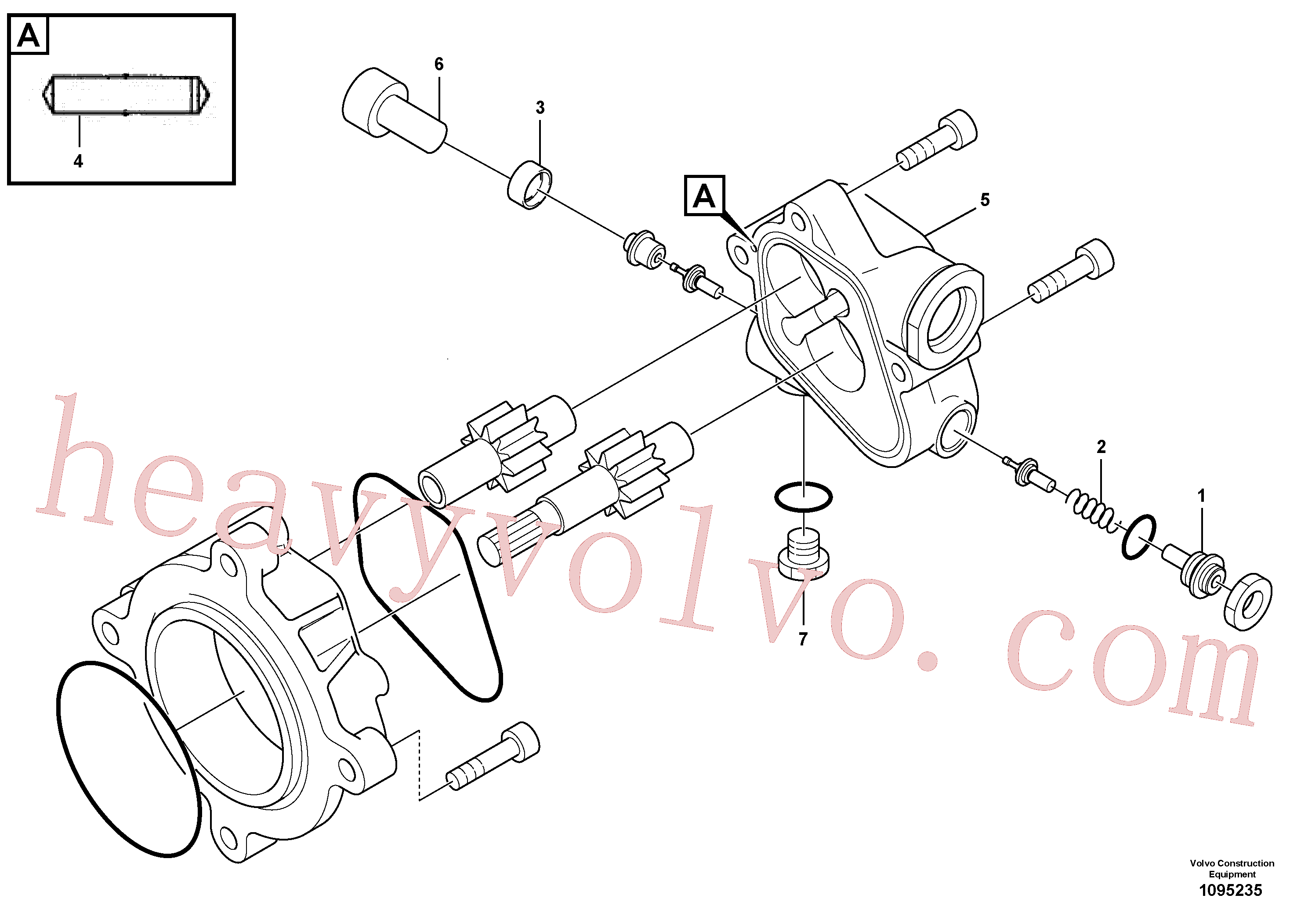 VOE14550217 Adapter for Volvo Excavator Parts