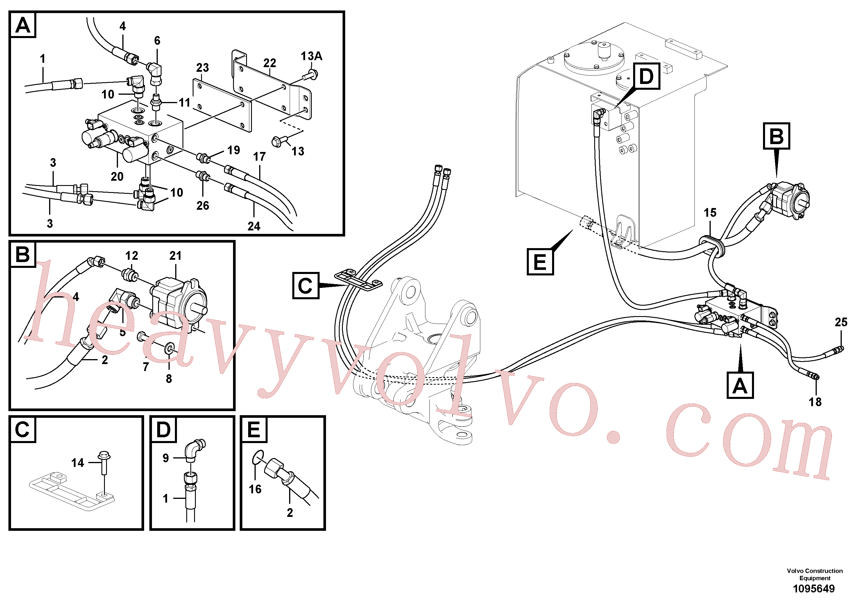 Volvo Assembly VOE14680565 Hose for sale