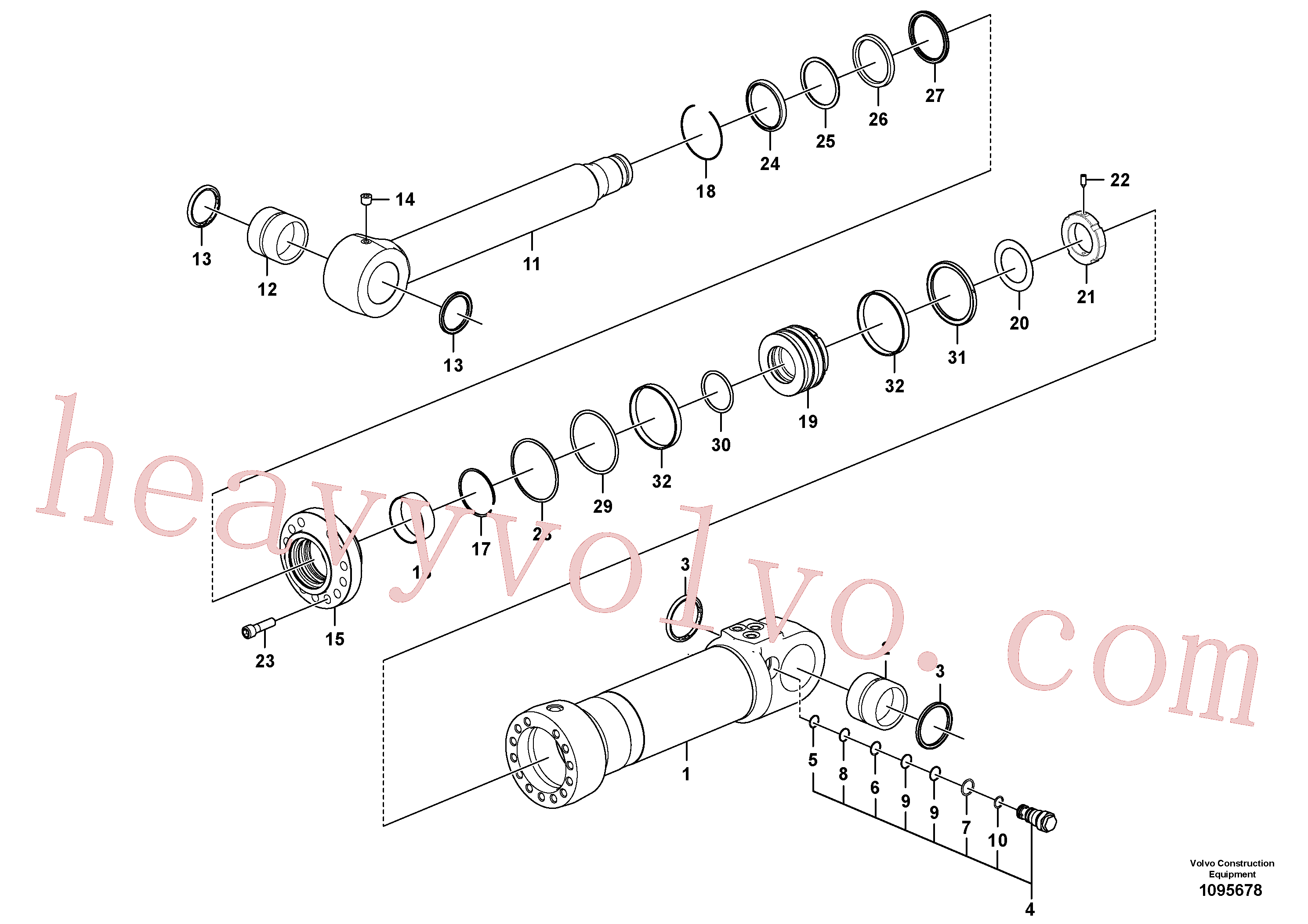 VOE14589120 Sealing kit for Volvo Excavator spare