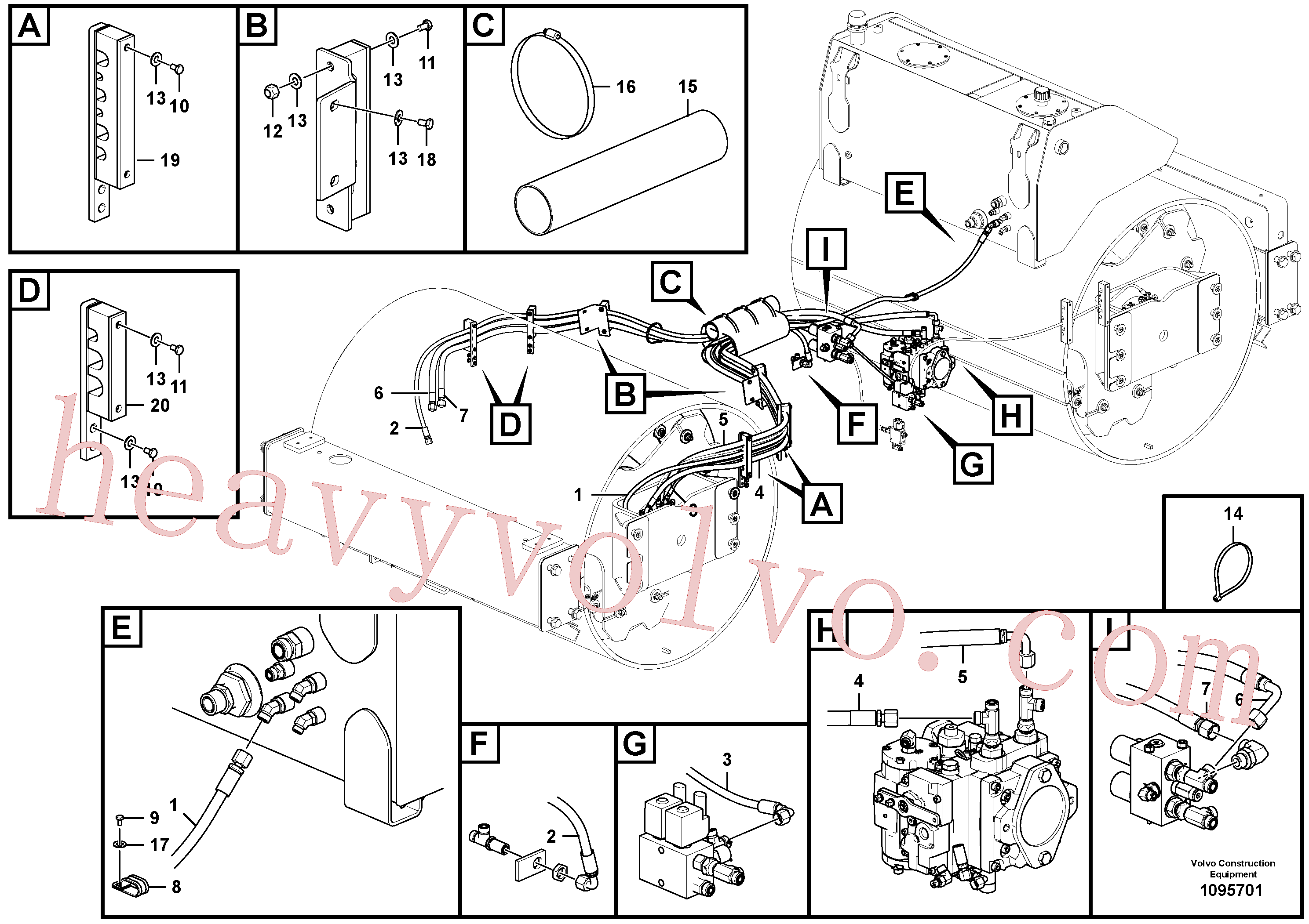 VOE937585 Pilot for Volvo Excavator Parts