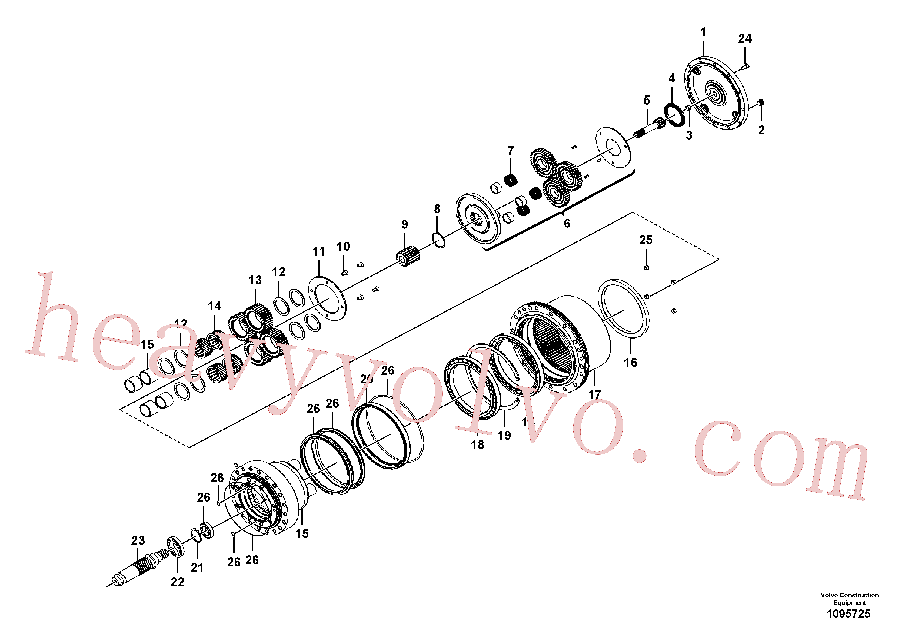 Volvo excavator part VOE14616918 Washer for sale