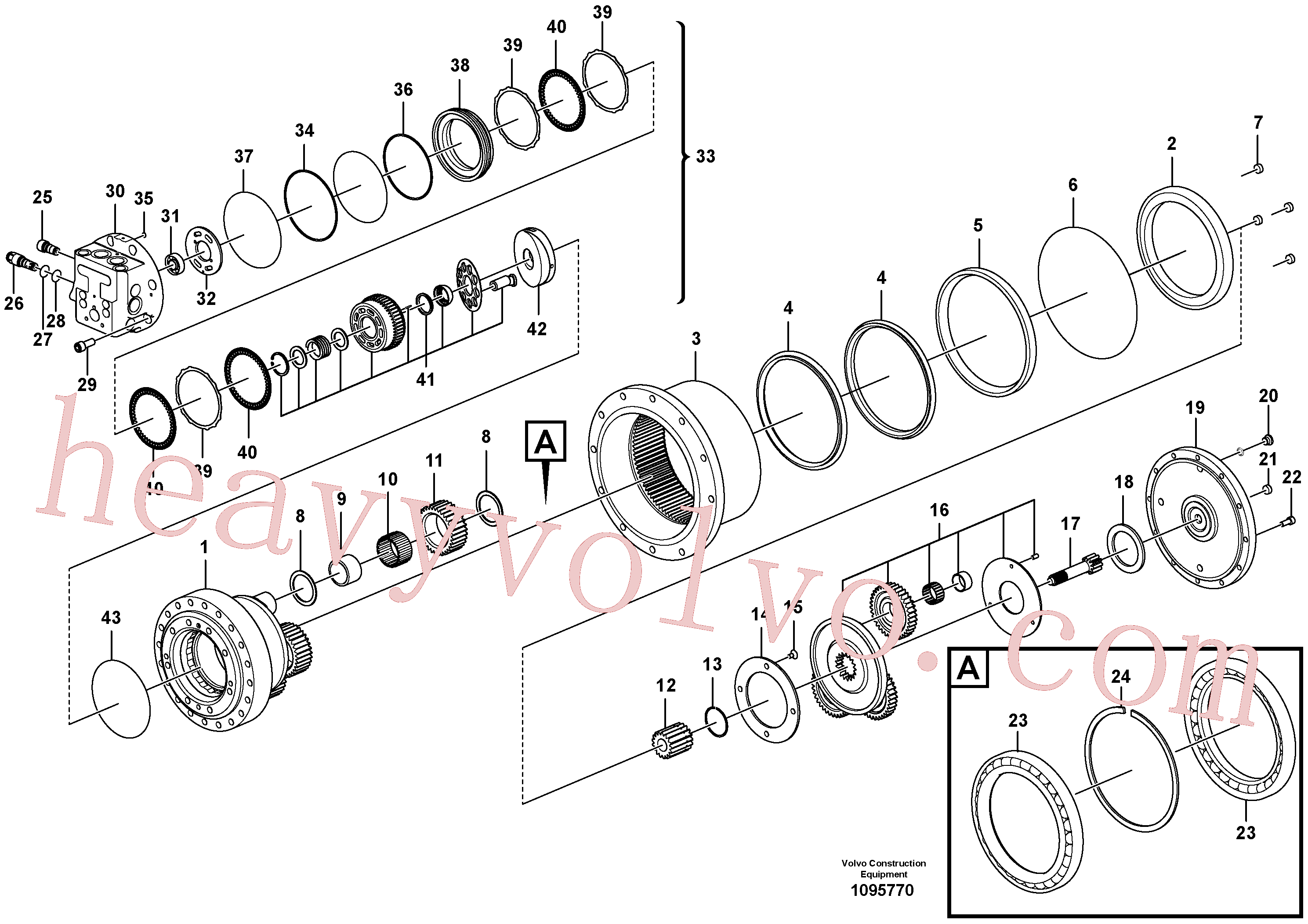 Volvo excavator part VOE14616918 Washer for sale