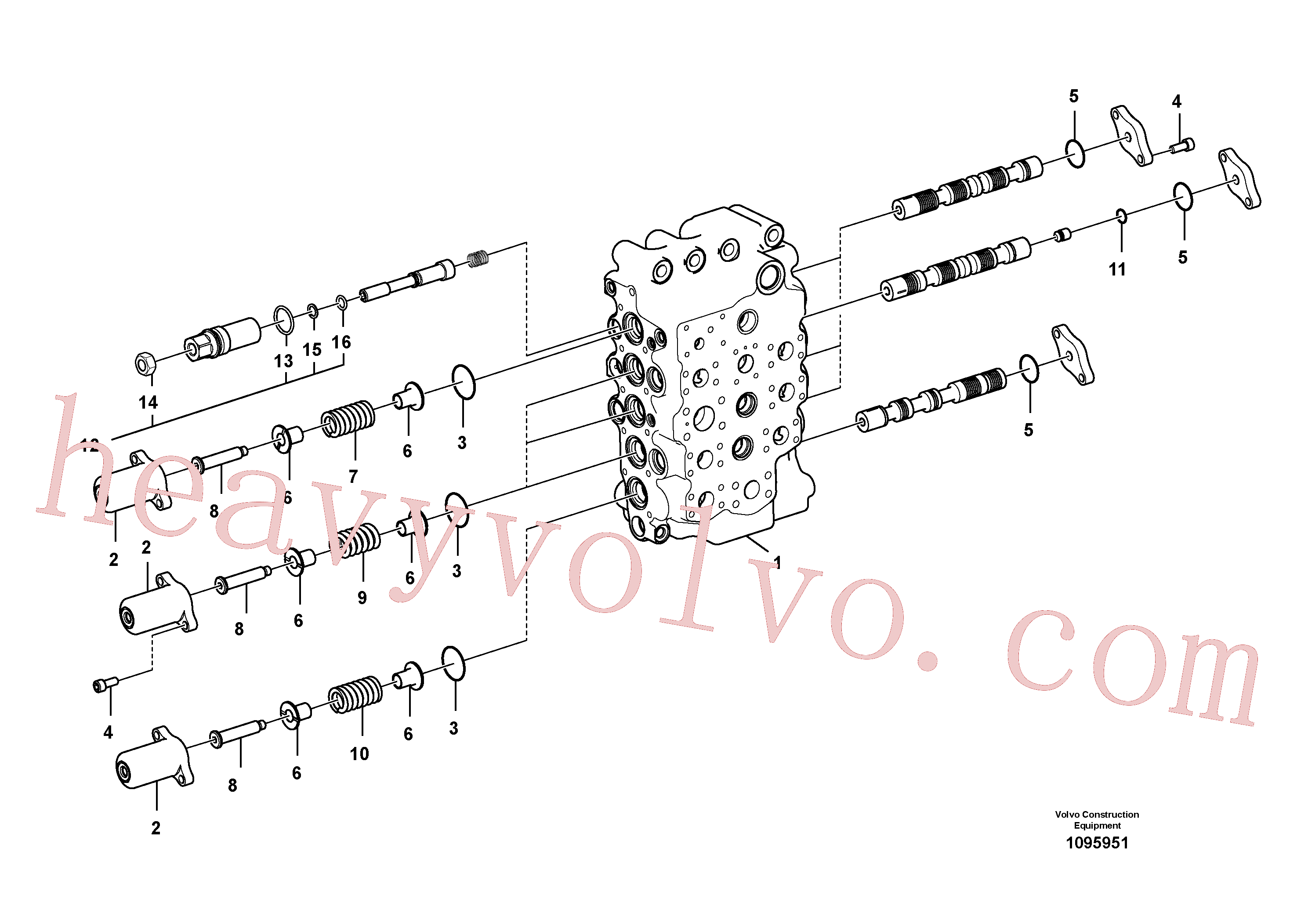 China Made VOE14699762 Poppet parts for Volvo Excavator