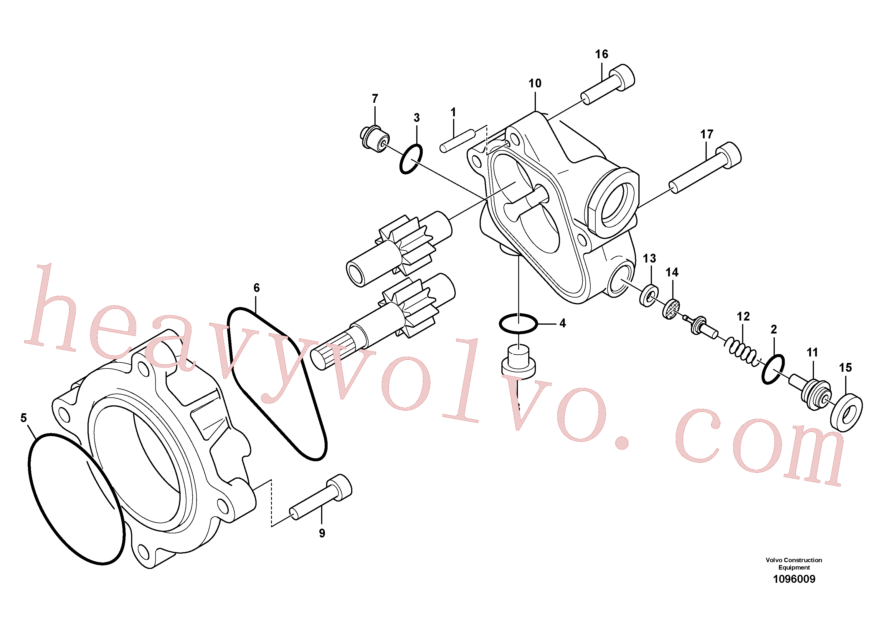 VOE14550217 Adapter for Volvo Excavator Parts